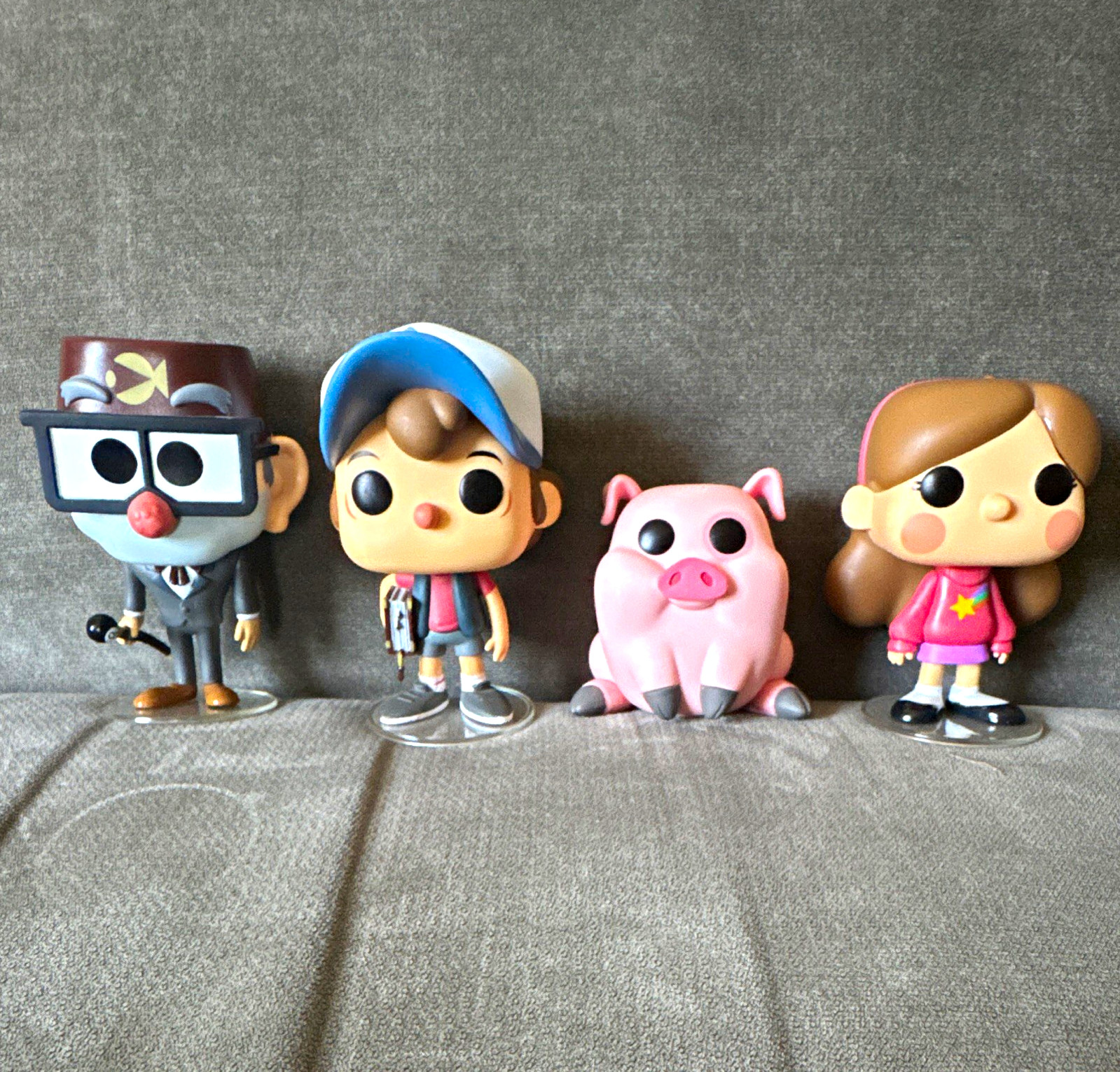 Funko Pop Gravity Falls Set Hot Topic Exclusive (Waddles, Stan, Dipper, Mabel)