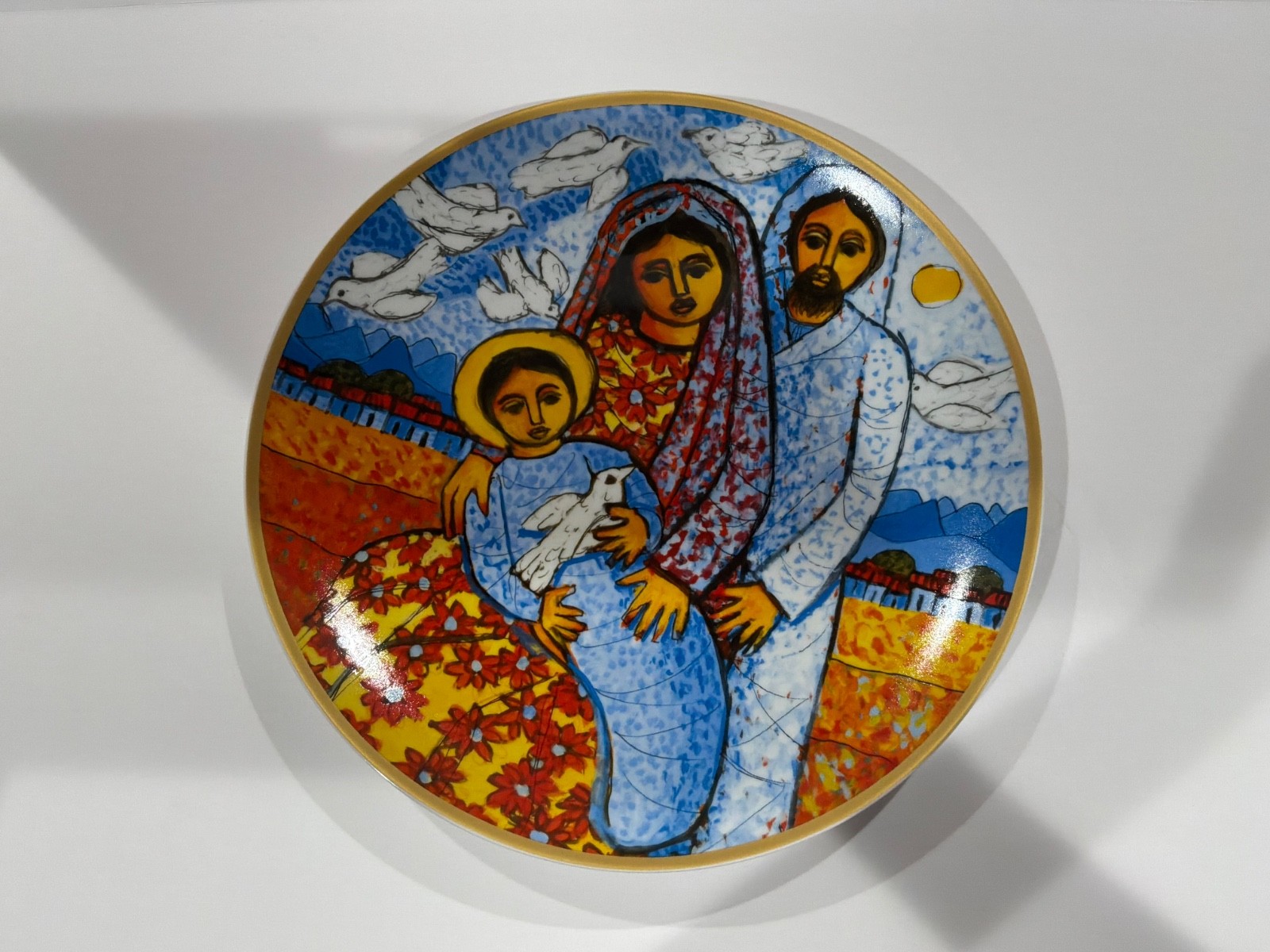 Dominican Painter Candido Bido La Sagrada Familia 2007 Collector Plate *No Box*