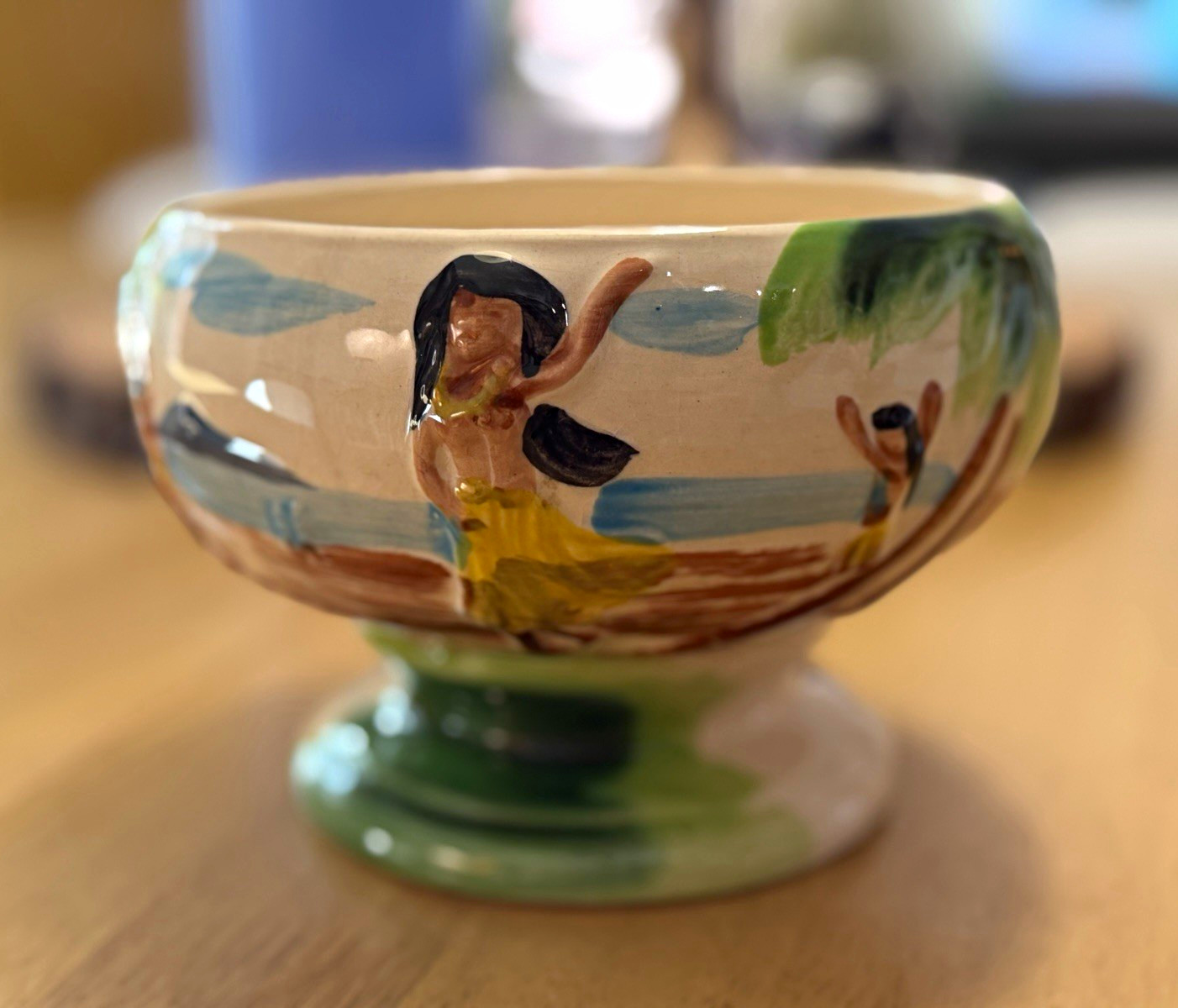 Harveys Lake Tahoe Casino 1950s MCM Ceramic Tiki Scorpion Bowl