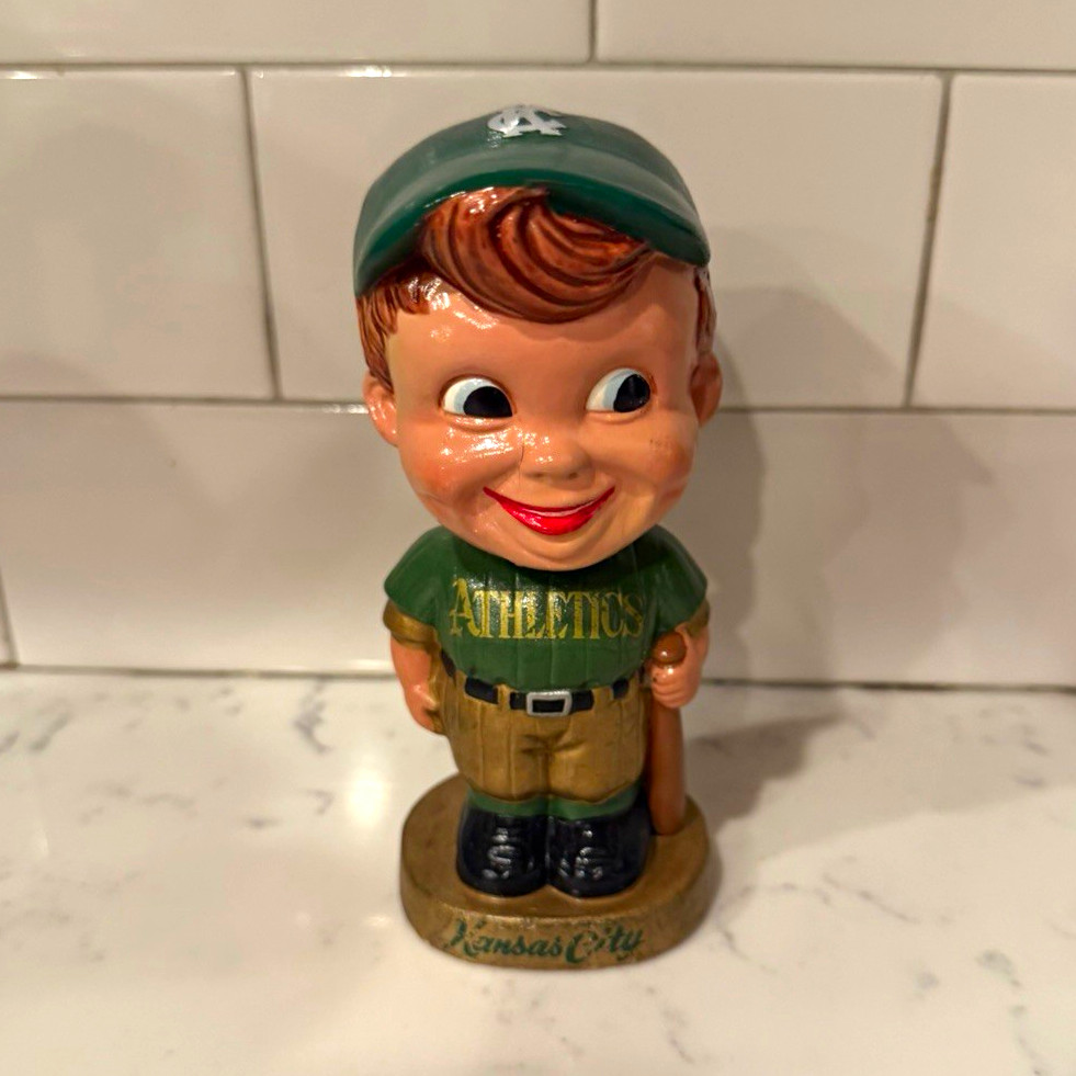 Vintage 1960s Kansas City Athletics bobblehead Nodder