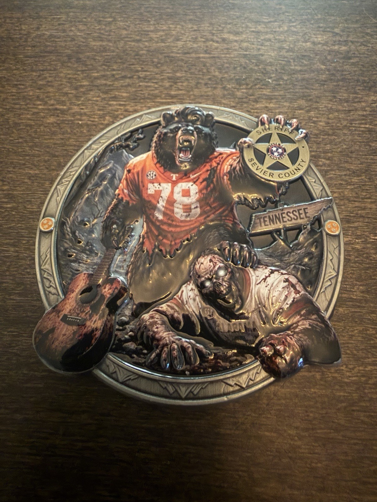 BA Customs Coins Sevier County Sheriff Challenge Coin