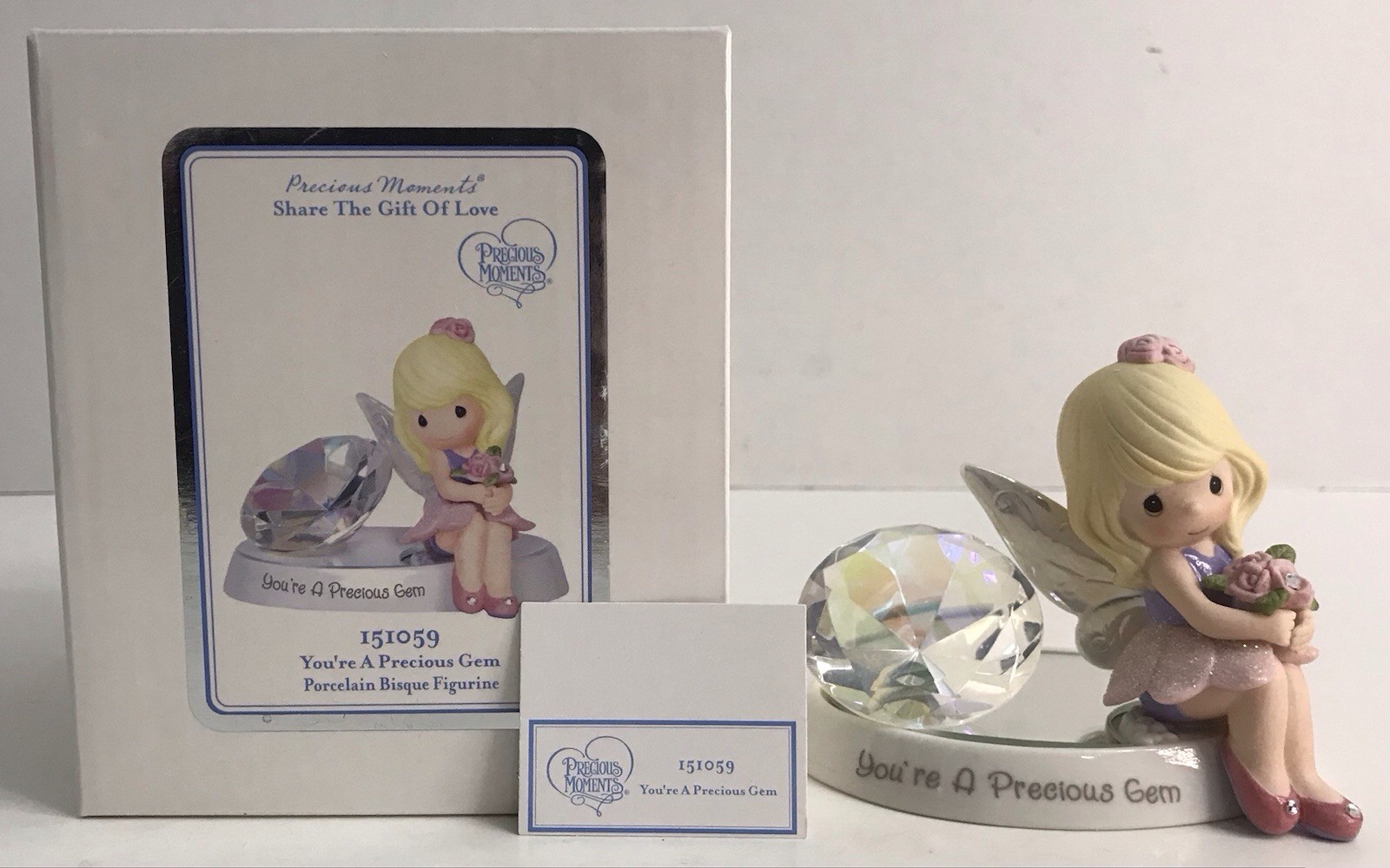 Precious Moments You're A Precious Gem 151059 Girl Figurine Large Diamond NEW