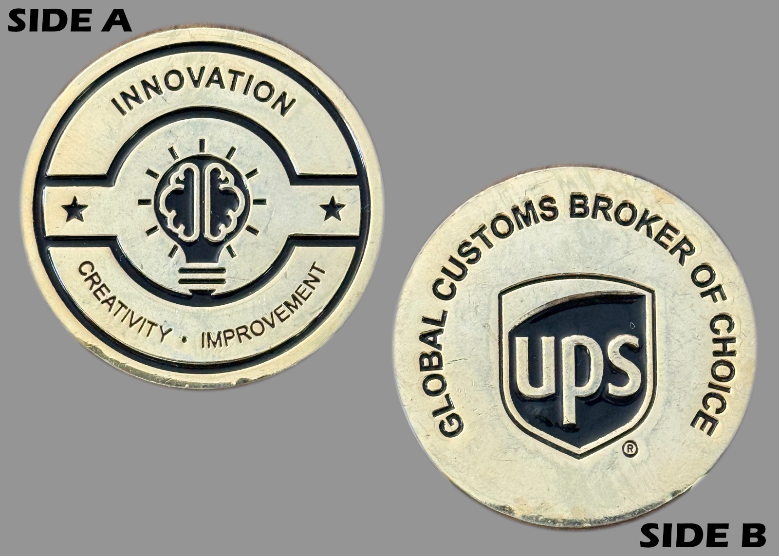 UPS Global Customs Broker Innovation Challenge Coin  M#7