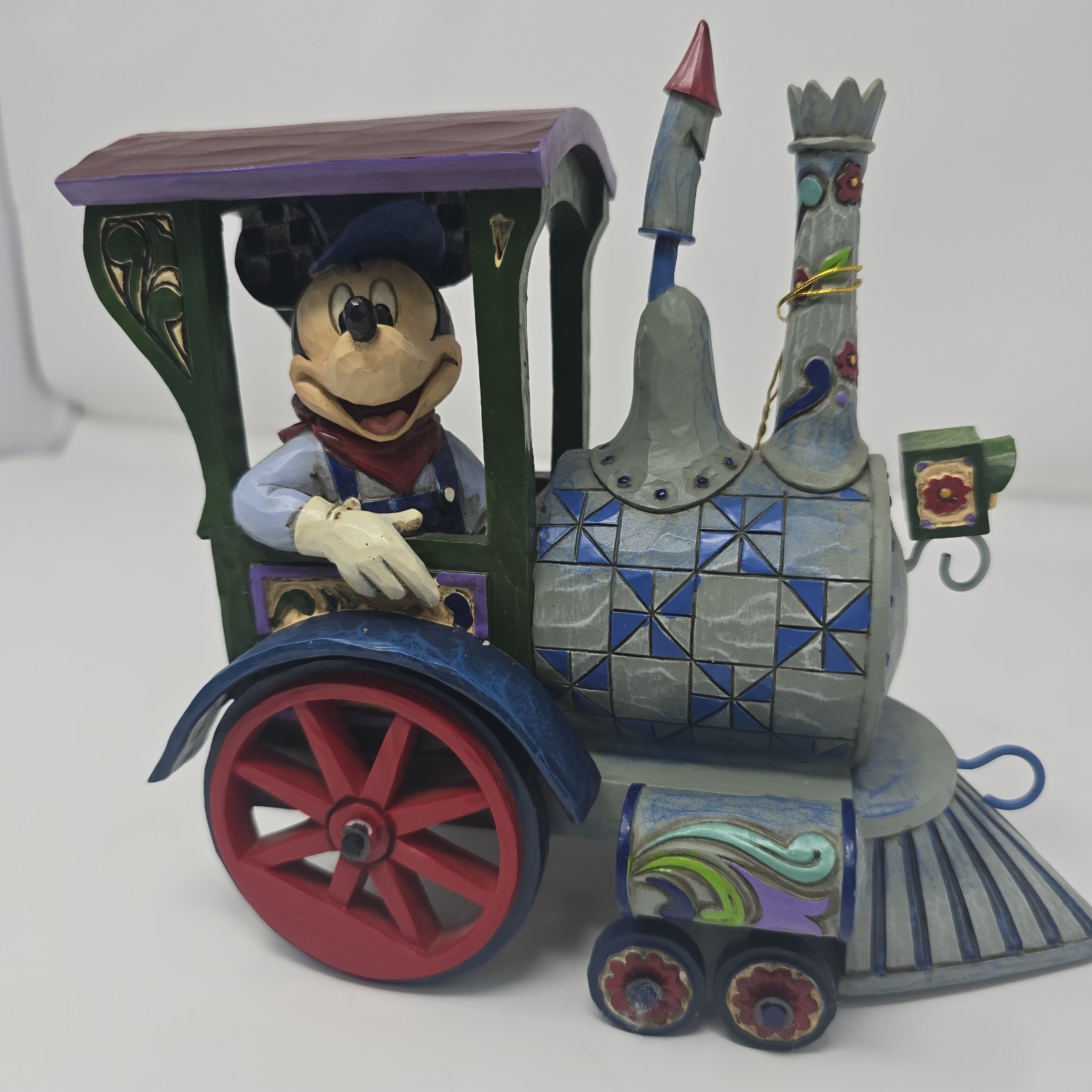 Mickey Mouse All Aboard Train Statue 4016585 Disney Traditions Enesco DH