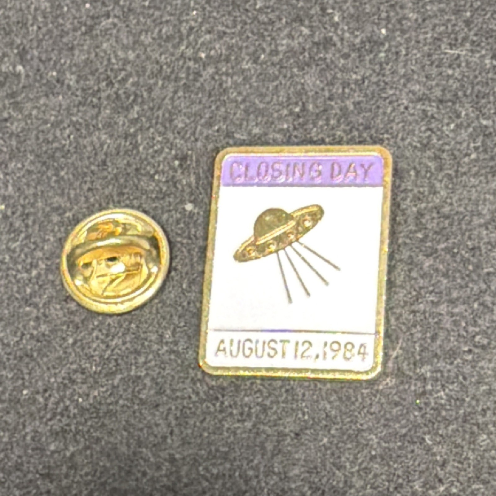 Vintage 1984 Los Angeles Olympics Closing Day August 12 1984 UFO Pin LA84 12 Pc