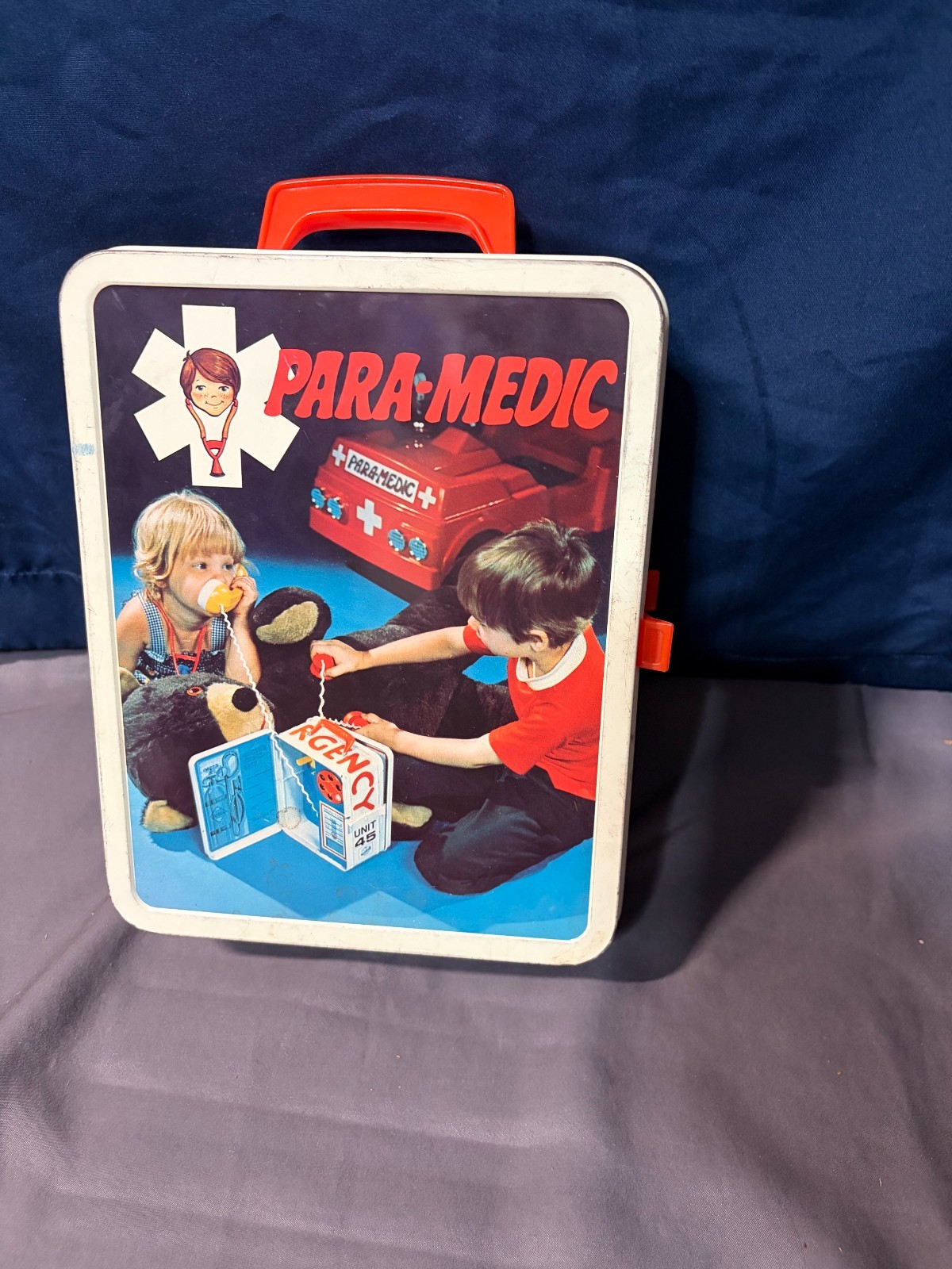 Vintage PARA-MEDIC Lunchbox - Complete w/All Devices (1978) the Ohio company