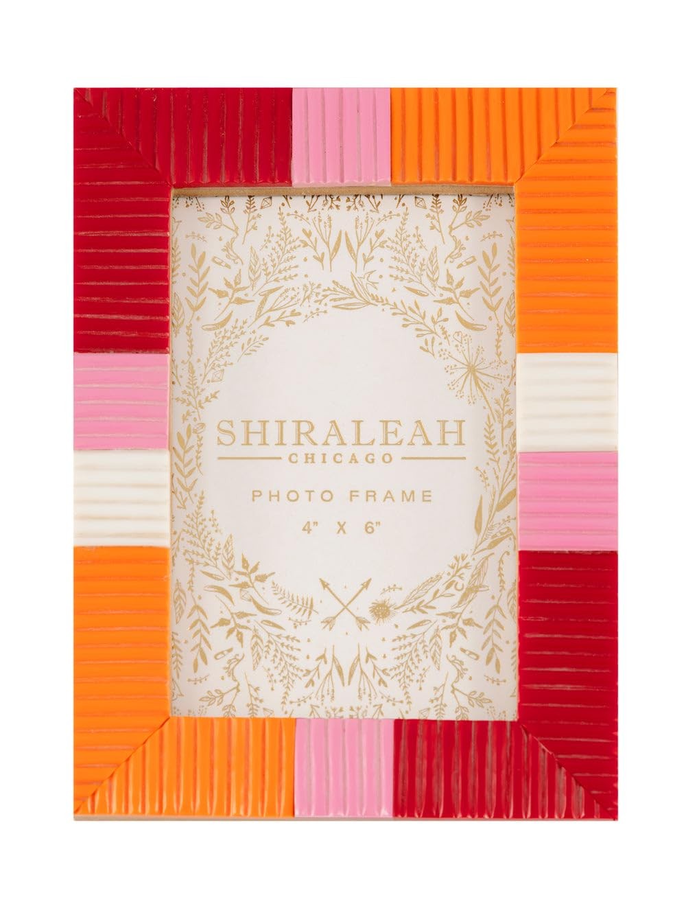 Shiraleah Viva 5 x 7 Check Picture Frame Multicolor Resin Table Frame for Home Shiraleah Viva 5 x 7 Check Picture Frame Multicolor Resin Table Frame for Home