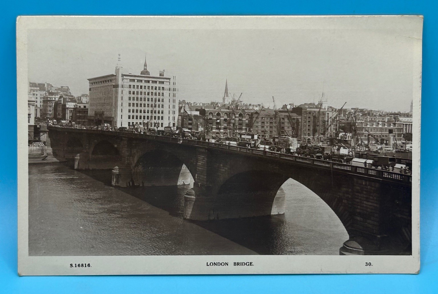 1930 Kingsway Rppc London Bridge England Postcard Posted Worcester MA