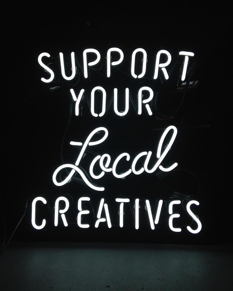 Support Your Local Creatives White 24\ Support Your Local Creatives White 24\