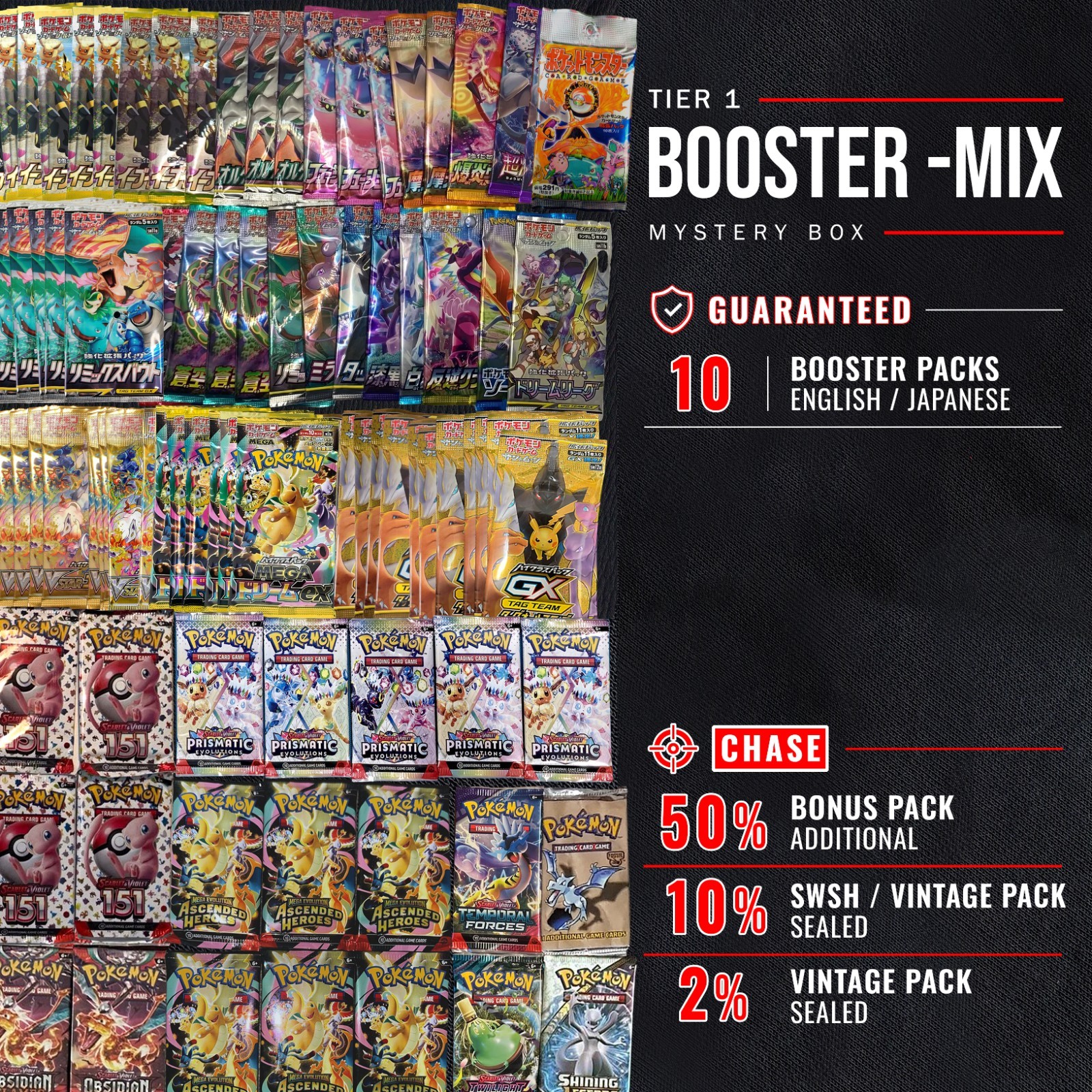 POKEMON BOOSTER PACKS / 10 to 20 / ENG or JAP / VINTAGE or MODERN / Rocket, 151