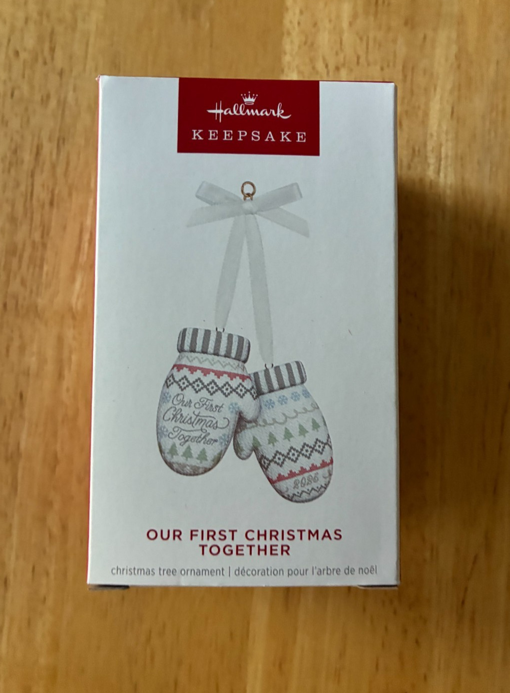 Hallmark Keepsake Our First Christmas Together 2025 Porcelain Ornament Mittens