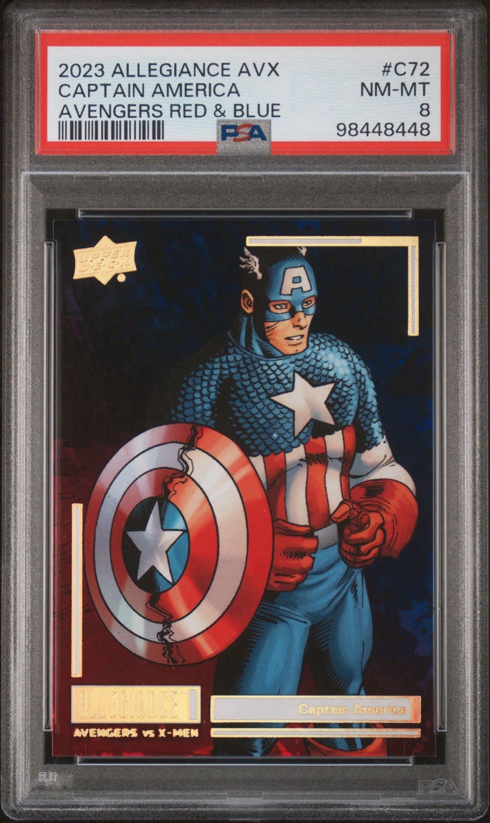 2023 UPPER DECK ALLEGIANCE AVENGERS VS X-MEN Captain America /11