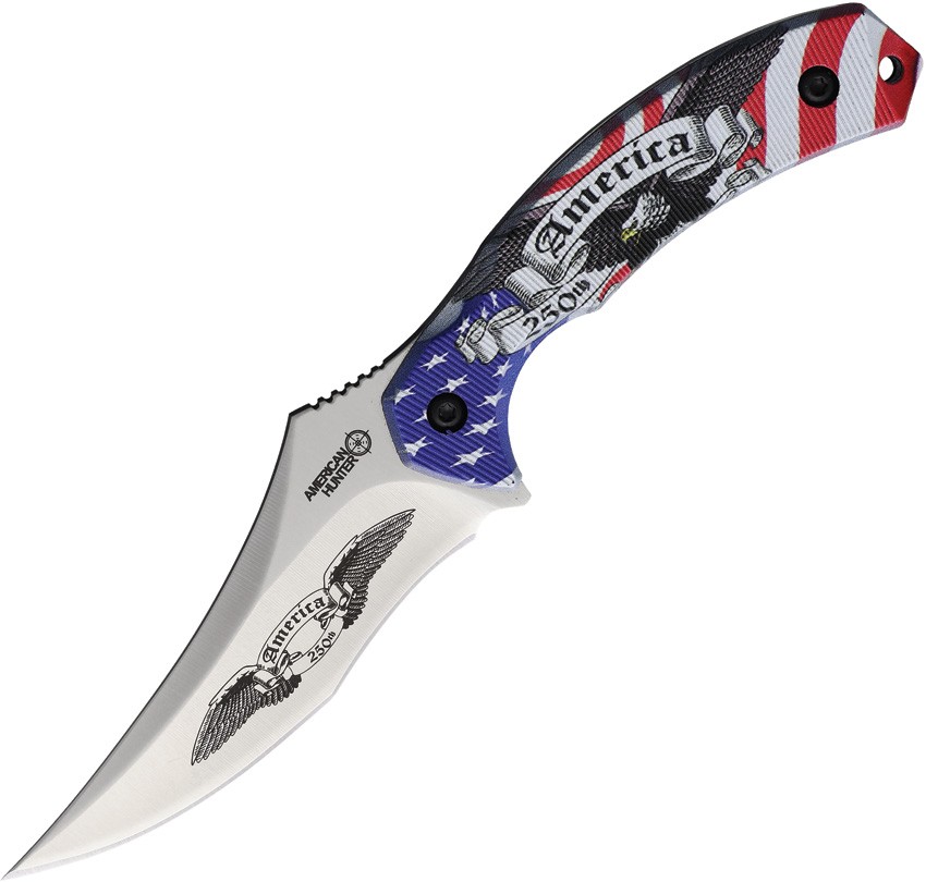 American Hunter America 250th Anniversay Stainless Fixed Blade Knife H042