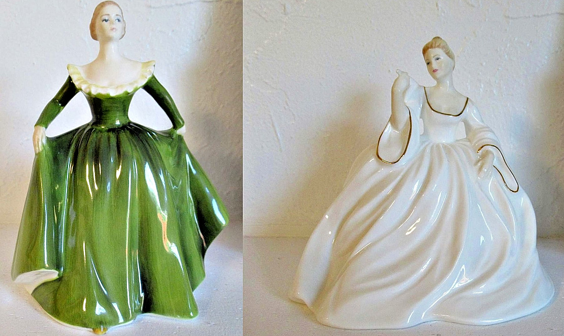 Coalport FigurinesL Claudette & Samantha