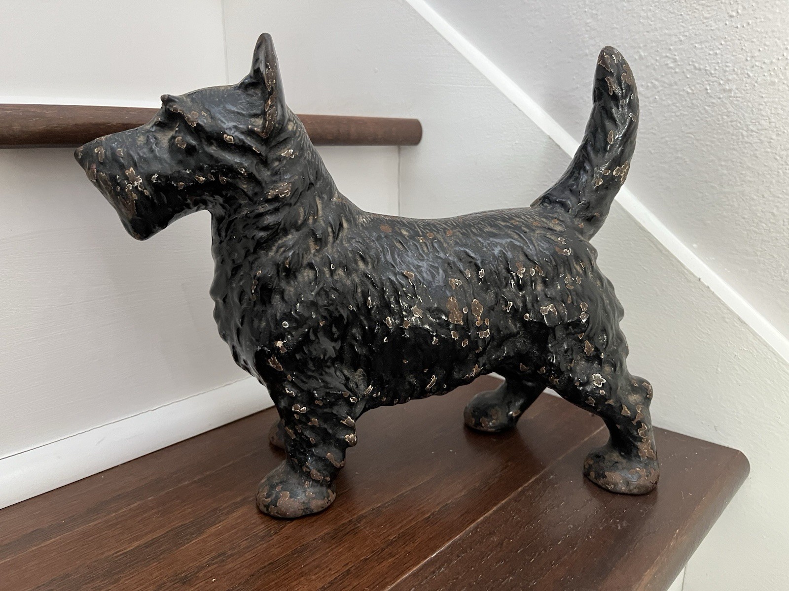ANTIQUE VINTAGE c.1920\'s HUBLEY SCOTTISH TERRIER SCOTTIE DOG DOORSTOP