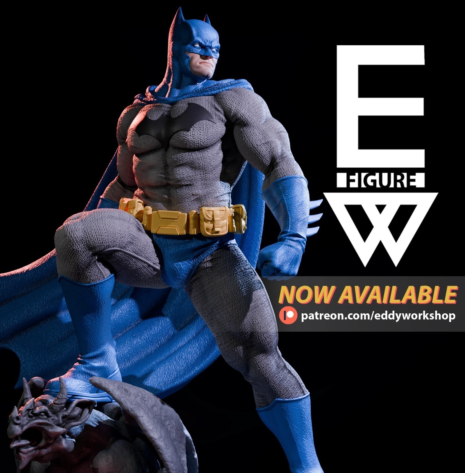 1:8 Batman DC Comics Fan Art UNPAINTED High Quality Garage Kit