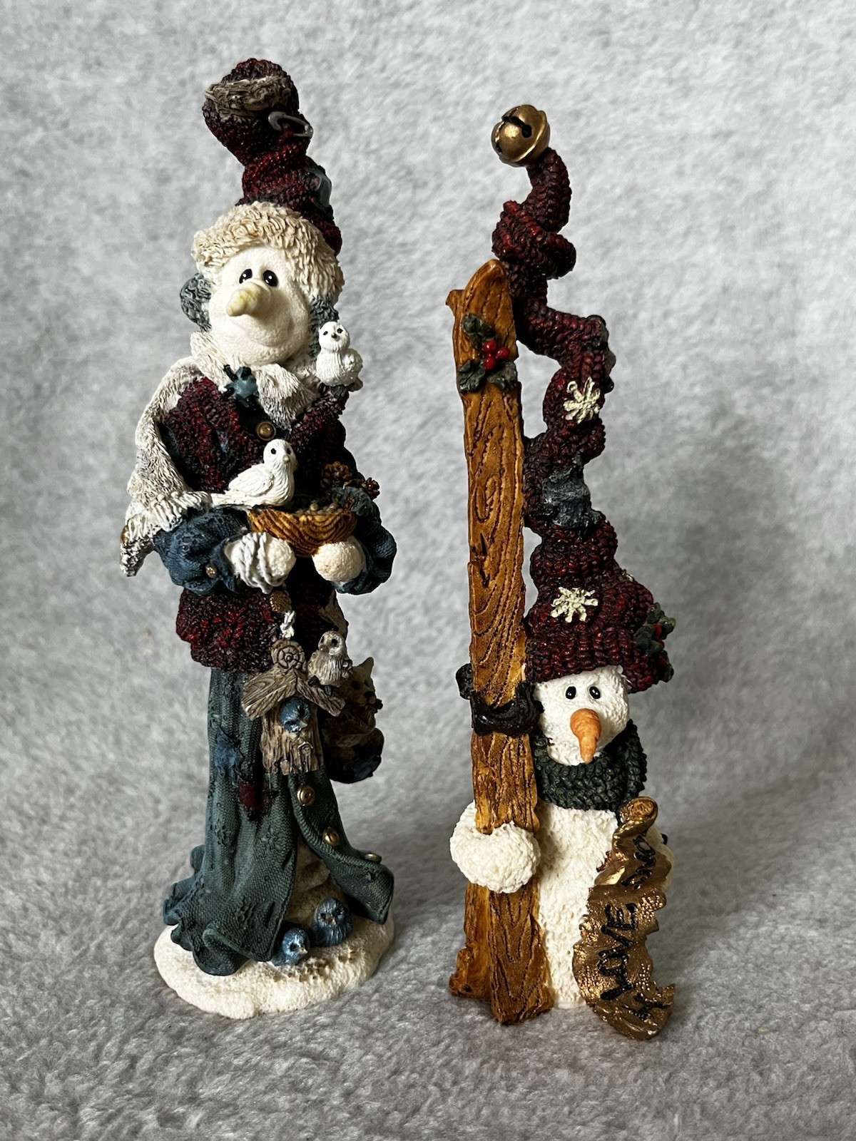 Boyds Bears Folkstone Olfa Mogul Meister 2819 Robin Snowbird 2816 Resin