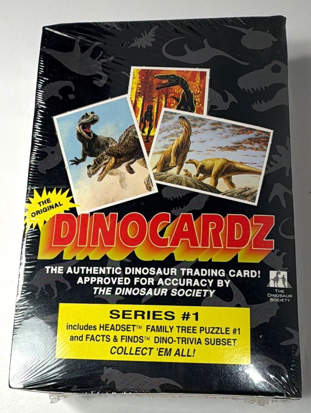 Vintage 1993 Dinocardz Series #1 Sealed Box 36 Packs Dinosaur Trading Cards