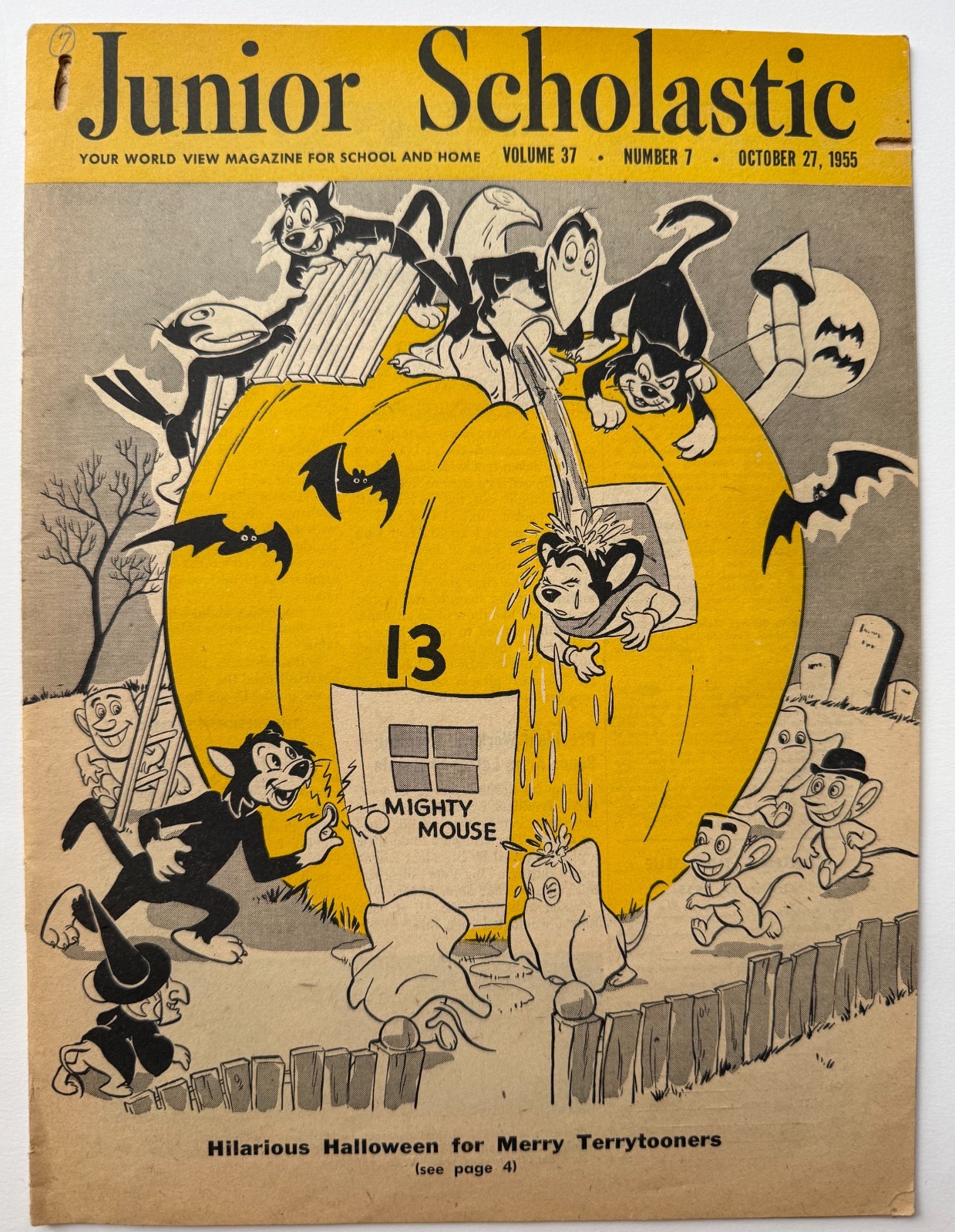 1955 Mighty Mouse TERRYTOONS Halloween Nestle Chocolate Promotional Comic Book