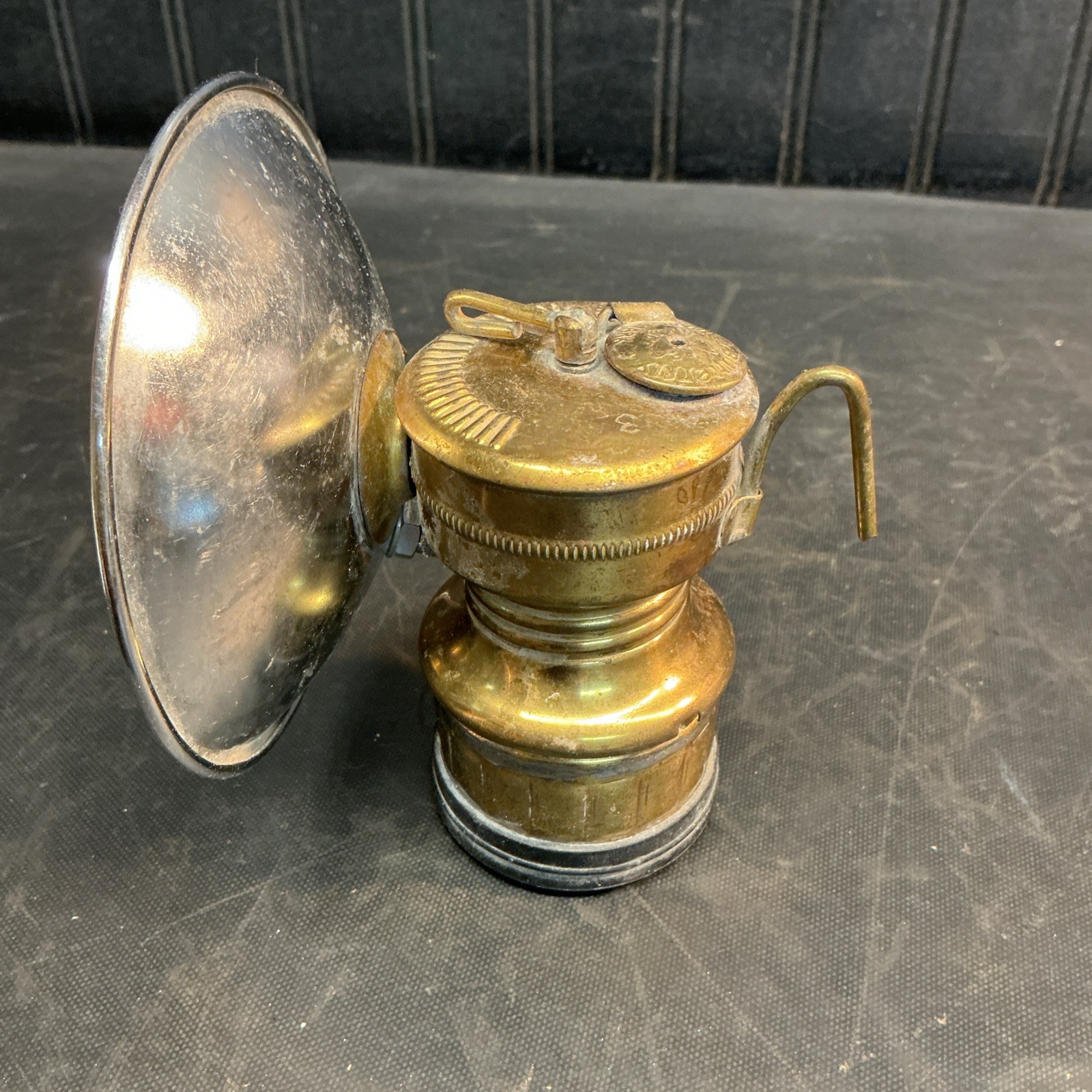 Butterfly Brass Carbide Miners Bras Lamp Light Vintage Coal Mining 