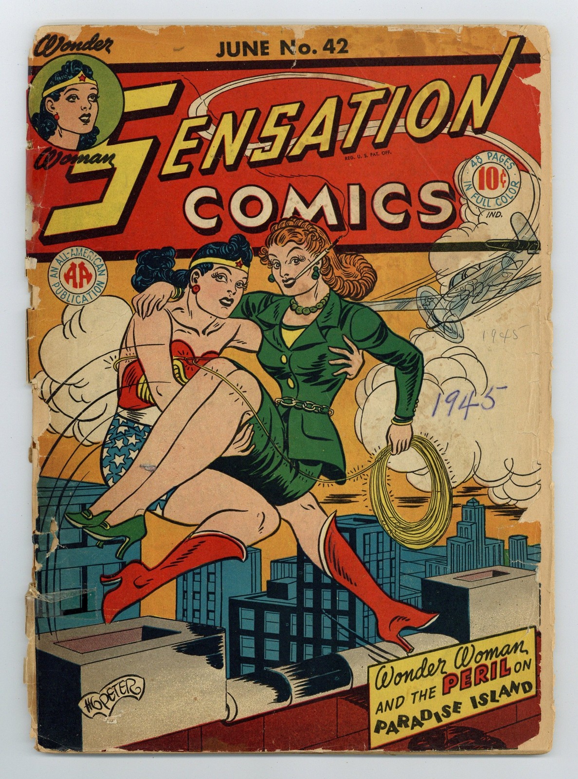 Sensation Comics #42 PR 0.5 1945