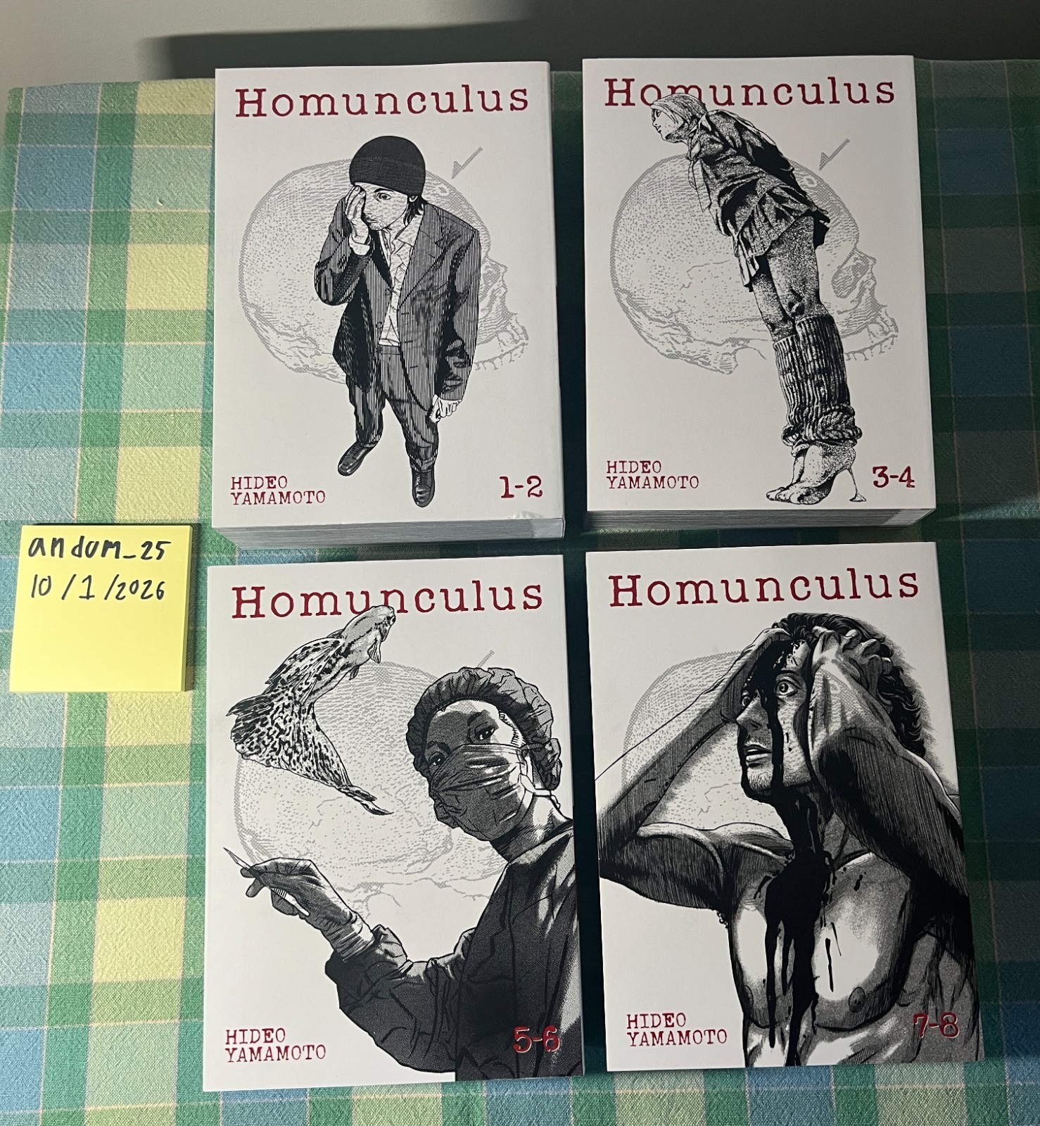 Homunculus Manga Omnibus Vol. 1-8 English Seven Seas 4 Books