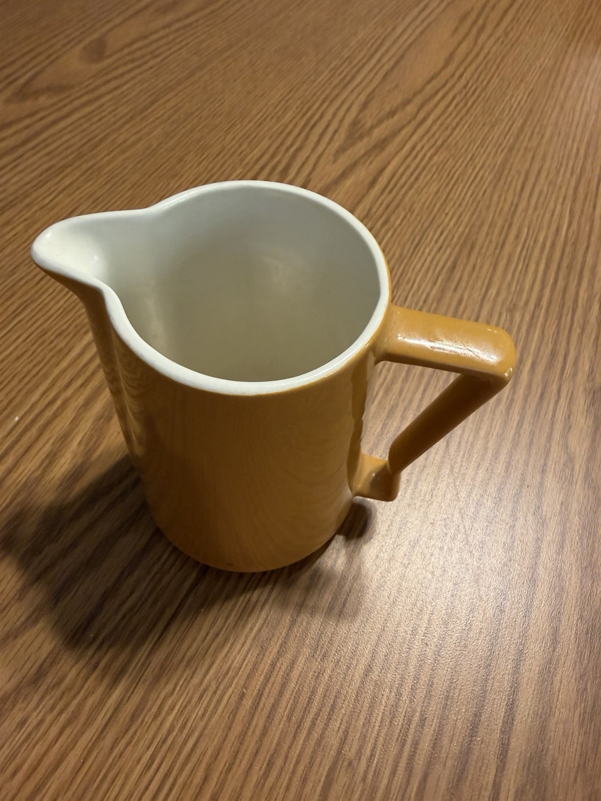 Vintage Mid-Century Modern Plastic Creamer Pitcher – Burnt Orange – Retro MCM