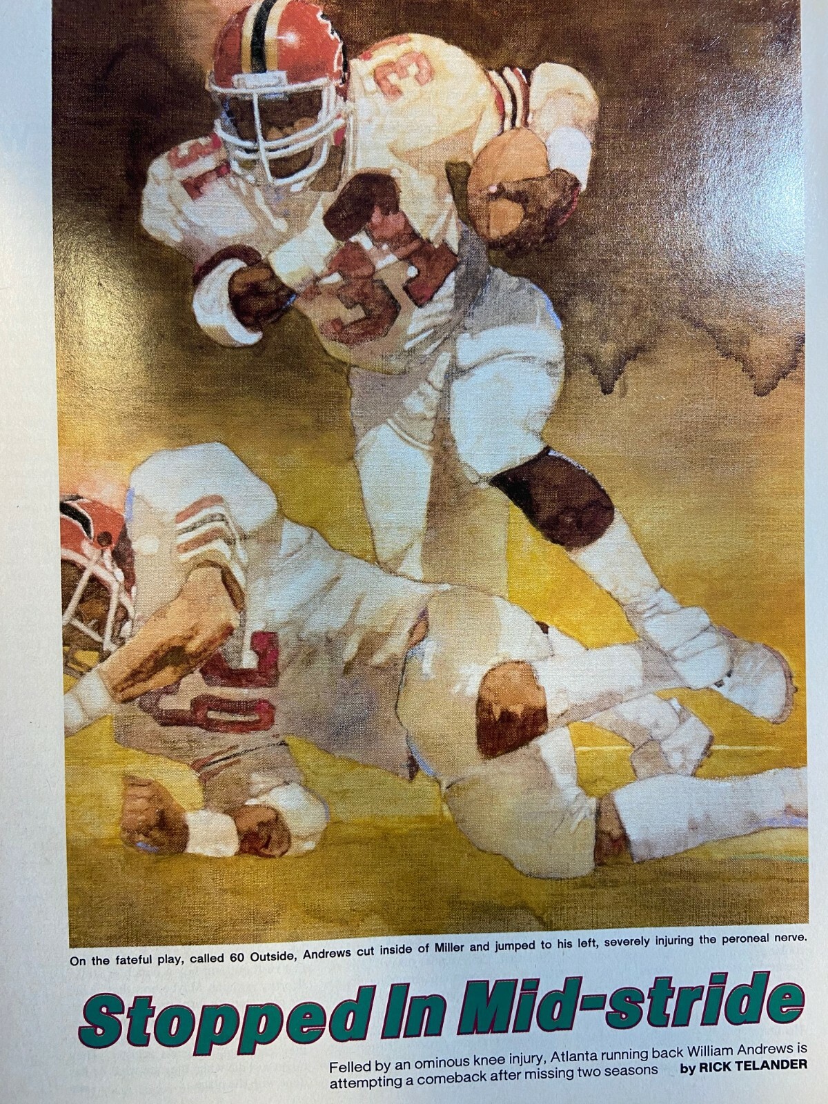 1986 William Andrews Atlanta Running Back