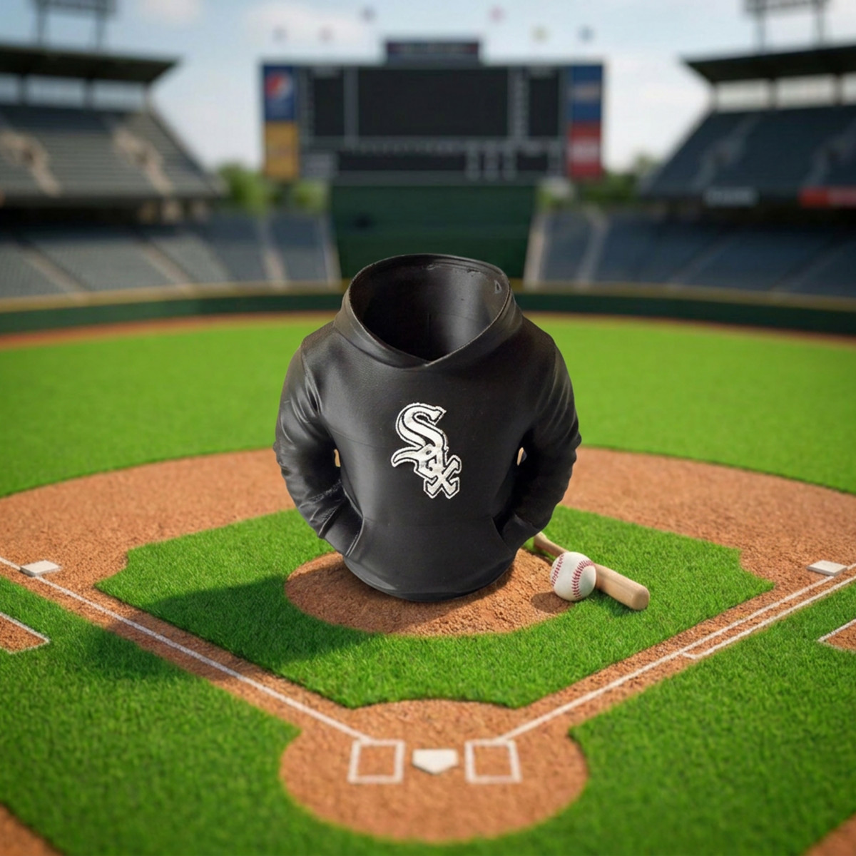 Chicago White Sox Baseball Sweatshirt Pen Holder
