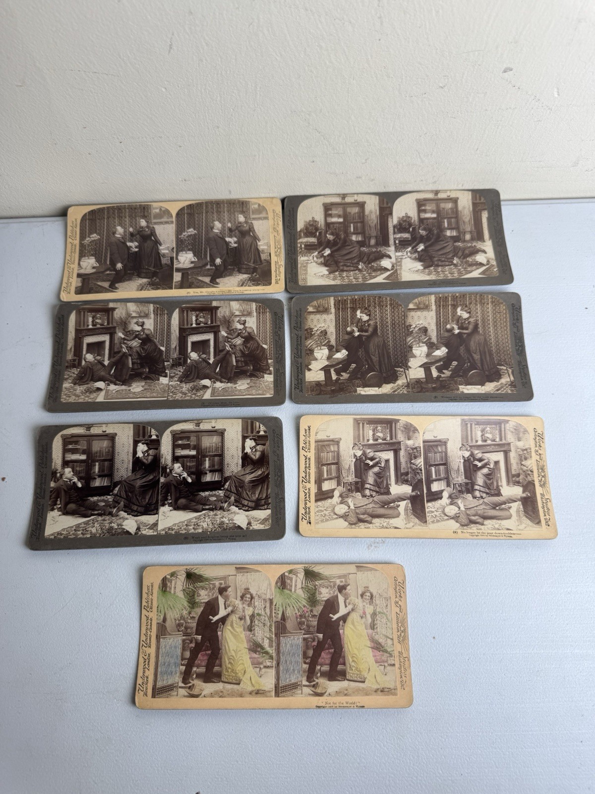 Stereoview Underwood & Underwood 1899 Ottawa Canada Lot Of 7 Victorian  Scenes