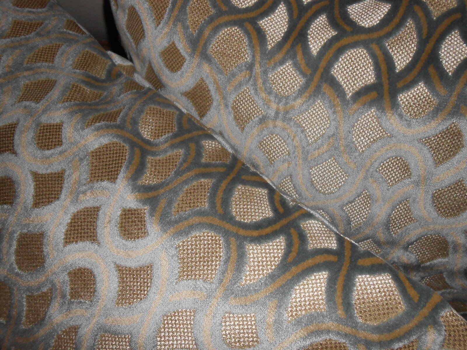 COWTAN & TOUT/ Jane Churchill cut velvet fabric Pillow covers custom new PAIR