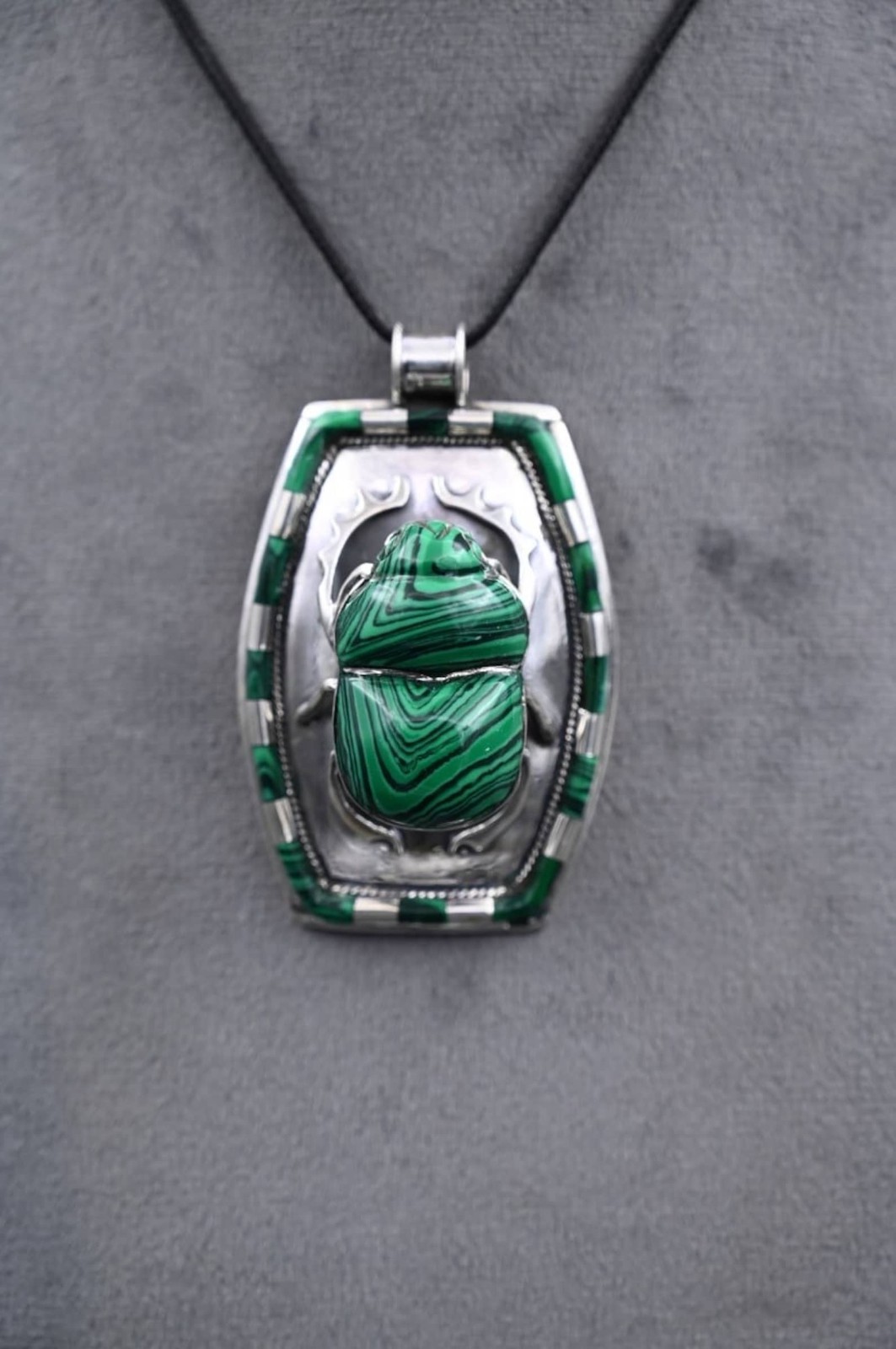 Ancient Egyptian Pharaonic Scarab Amulet Hieroglyphs Symbol Gift Collectible Art