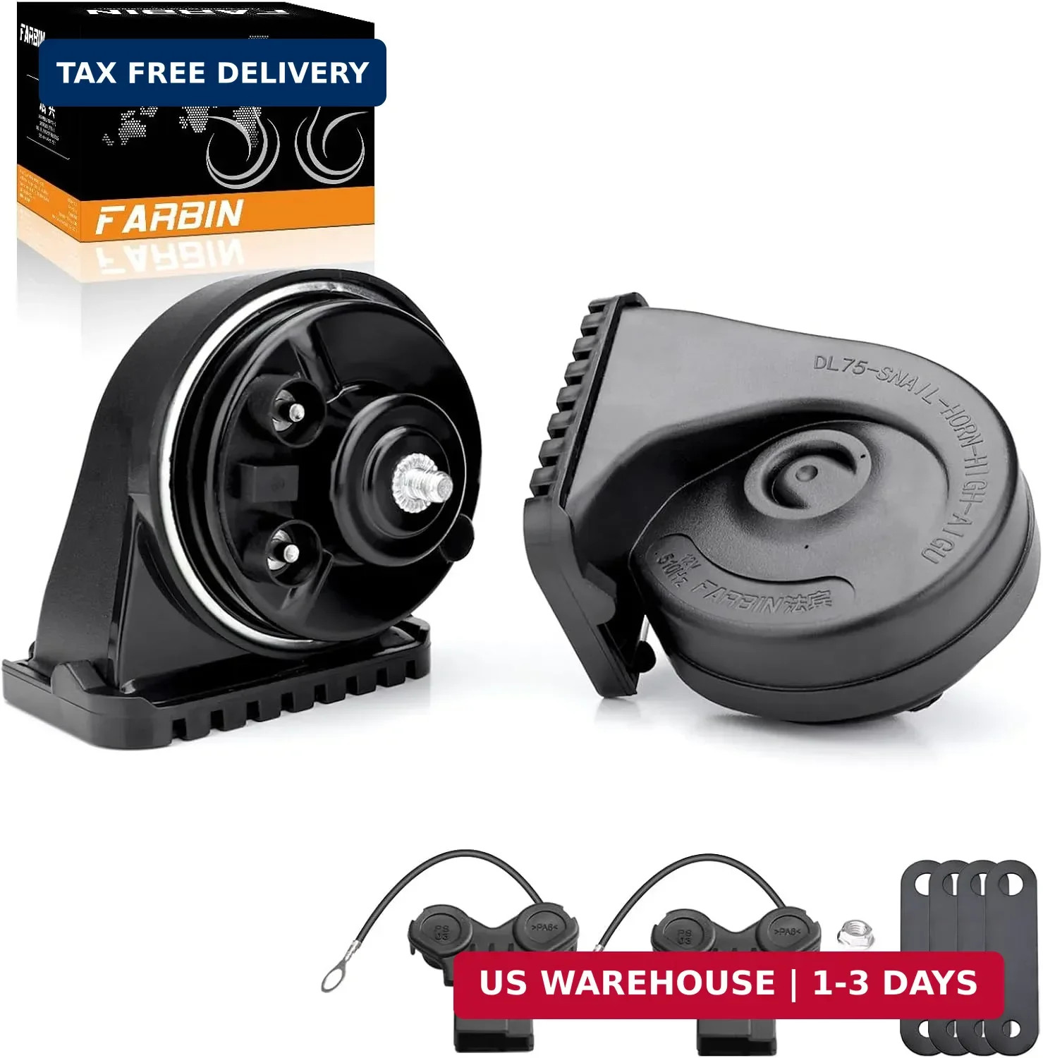 FARBIN Car Horn for Toyota Lexus Subaru, Loud Dual Tone Horn, Waterproof