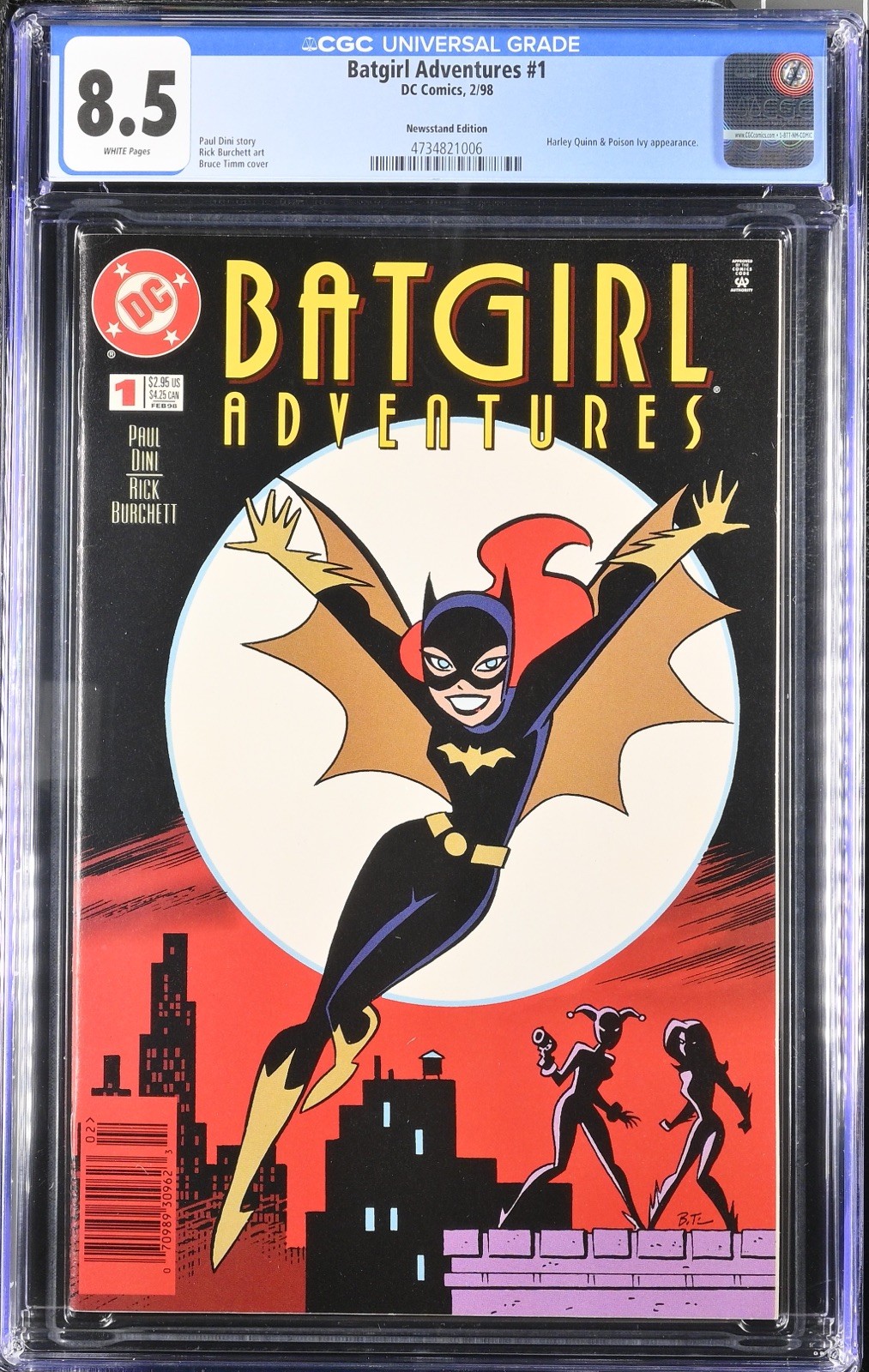 Batgirl Adventures #1 DC Comics 2/98 CGC 8.5 NEWSSTAND Bruce Timm Cover