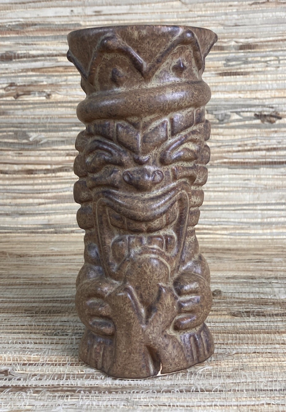 Kustom Lane Australia Tiki Mug Tiki Farm Hughes 2012 Stone/Brown 7\