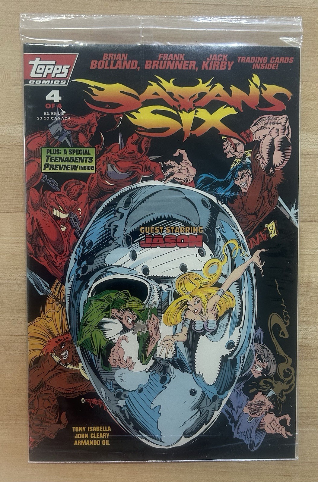 SATAN SIX # 4 Sealed 1993 Topps Comics, First 1st Appearance Jason Friday 13th