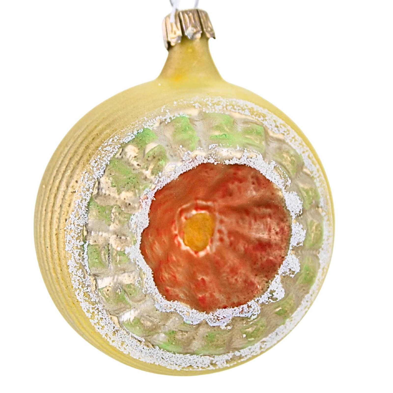 Marolin 2.00In Red Double Reflex, Glass, Vintage German Ornaments 2011089F Marolin 2.00In Red Double Reflex, Glass, Vintage German Ornaments 2011089F