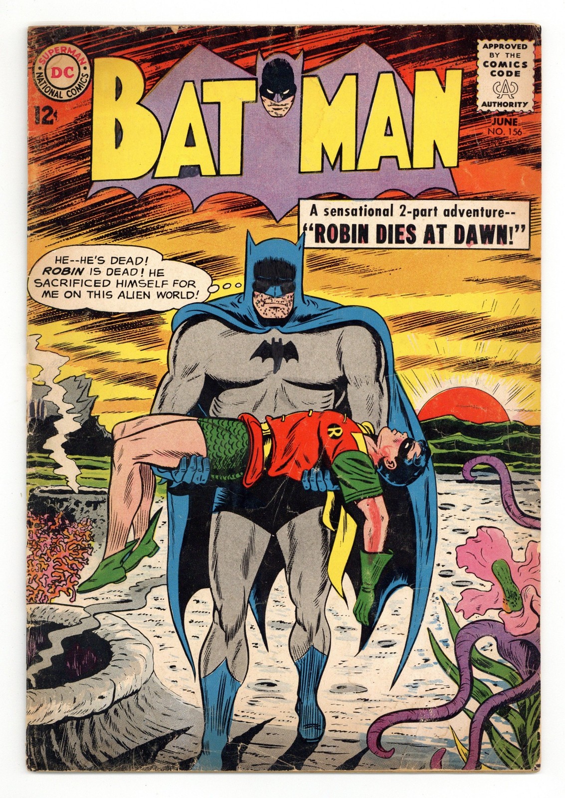 Batman #156 GD+ 2.5 RESTORED 1963