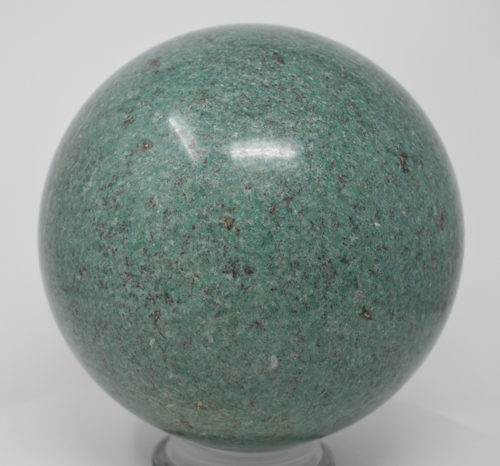 Large Green Agate Sphere 198 mm 26 lb 13 oz
