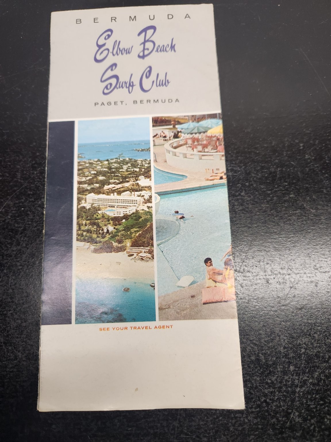 Vintage Elbow Beach Surf Club Brochure Bermuda Oceanside Hotel Paget Travel