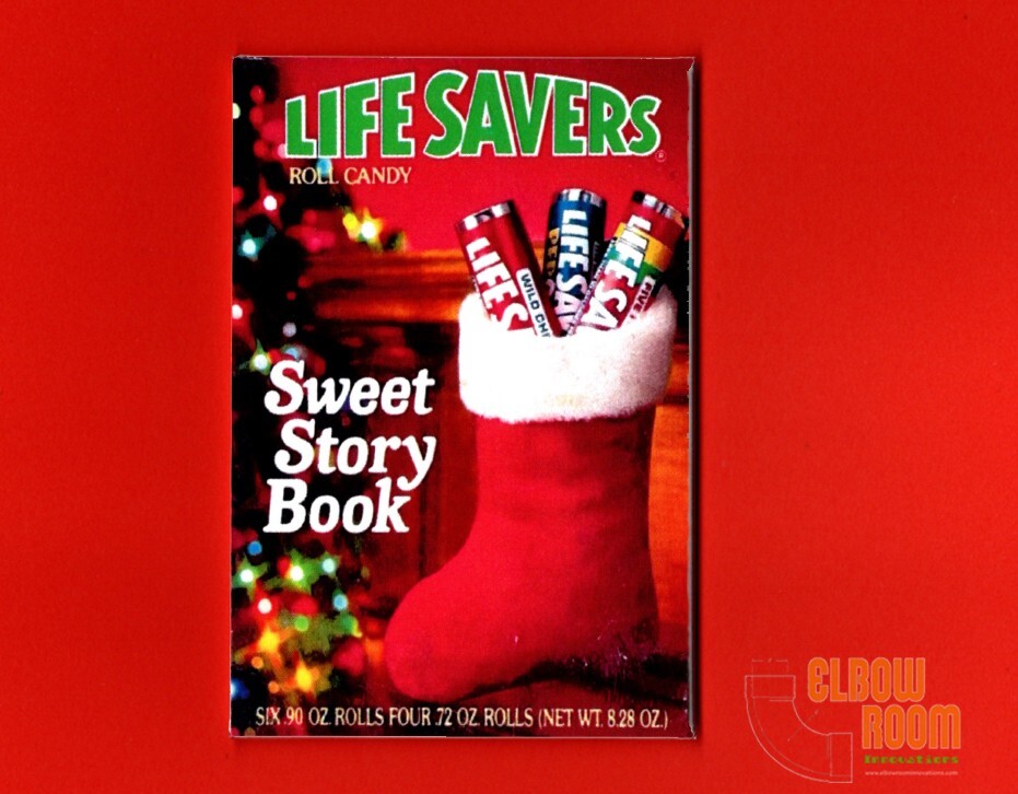Life Savers vintage Christmas Sweet Story Book package art 2x3