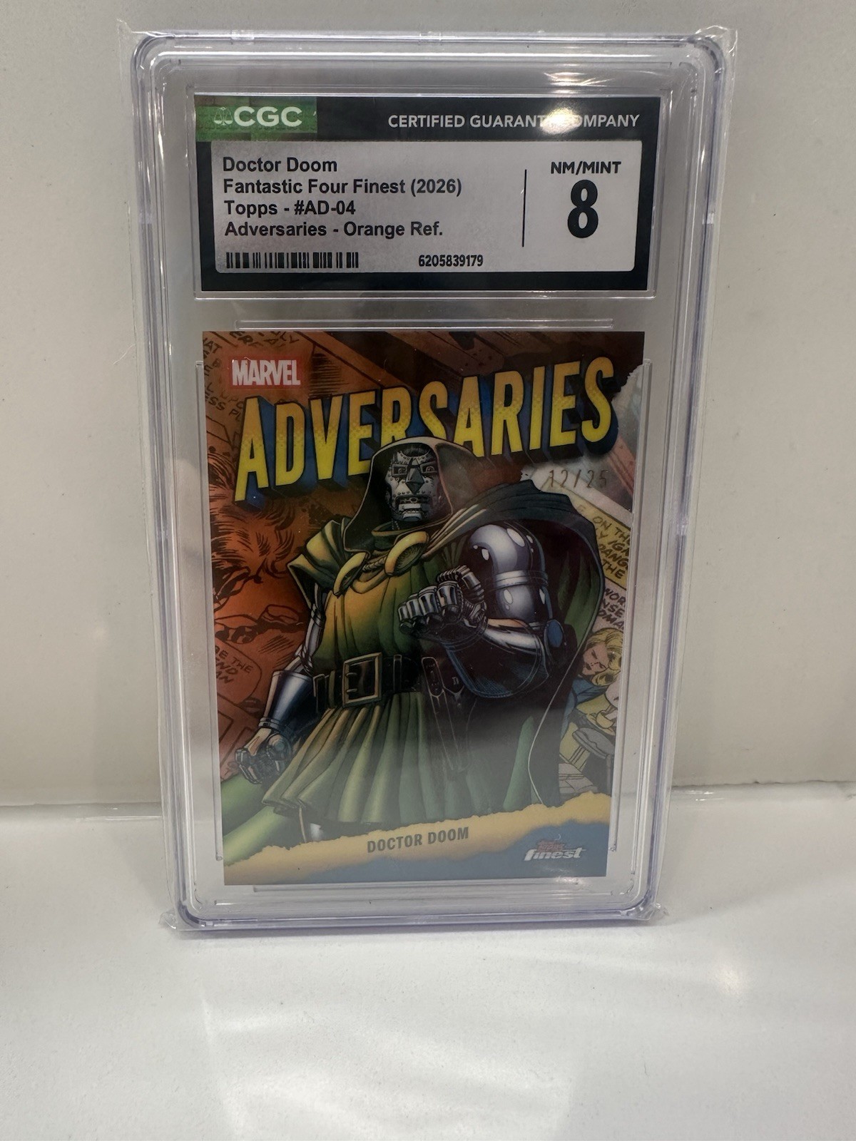 2026 Topps Fantastic Four Finest - Doctor Doom Orange Refractor /25