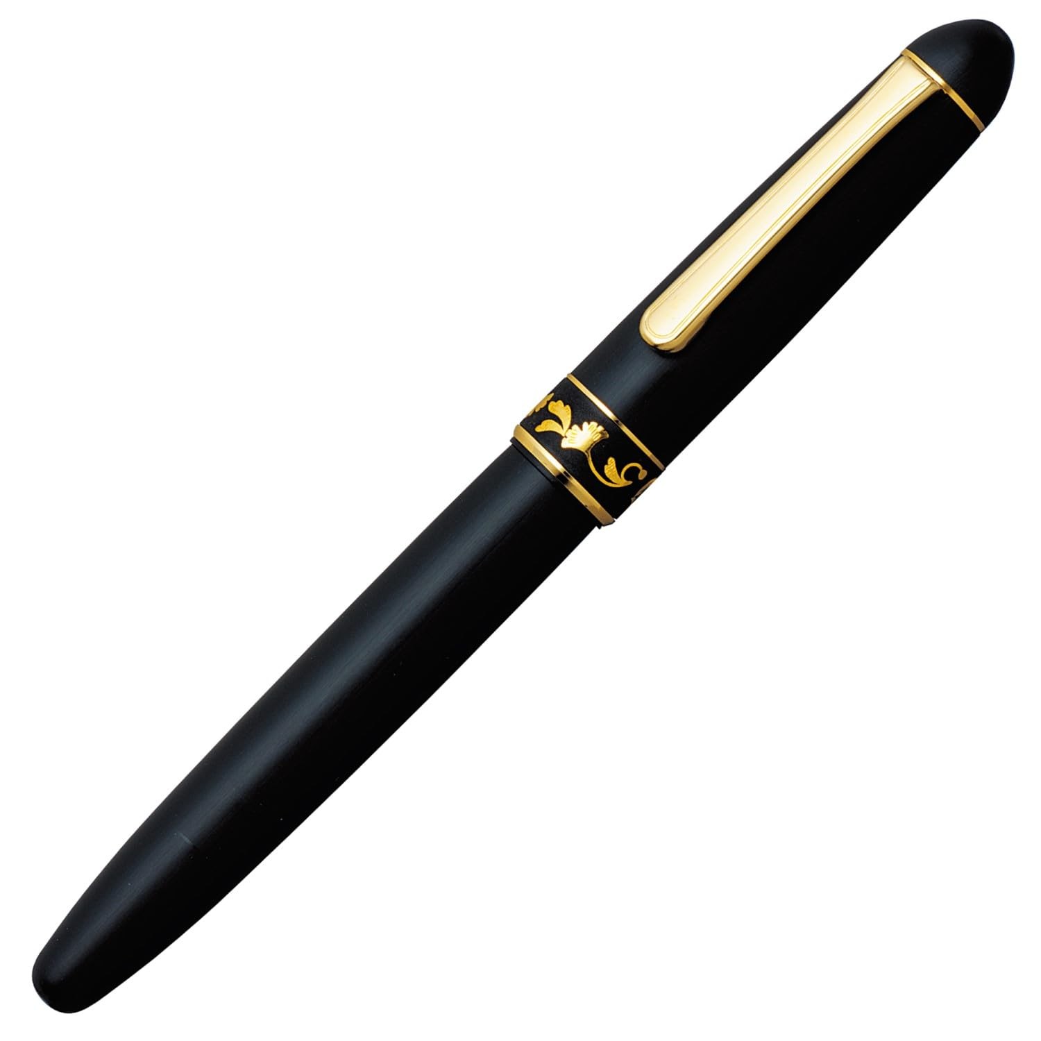 Fountain Pen F Fine Point 3776 Century Higo Inlay Kosuke Ginkgo PTB-30000Z 96-2