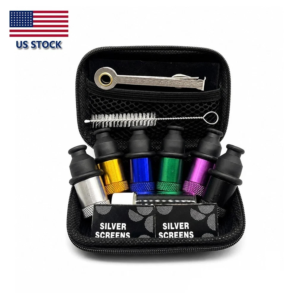 6Pcs Sneak a Toke Mini One Hitter  Tobacco Portable Smoking Pipe With Tools-usa