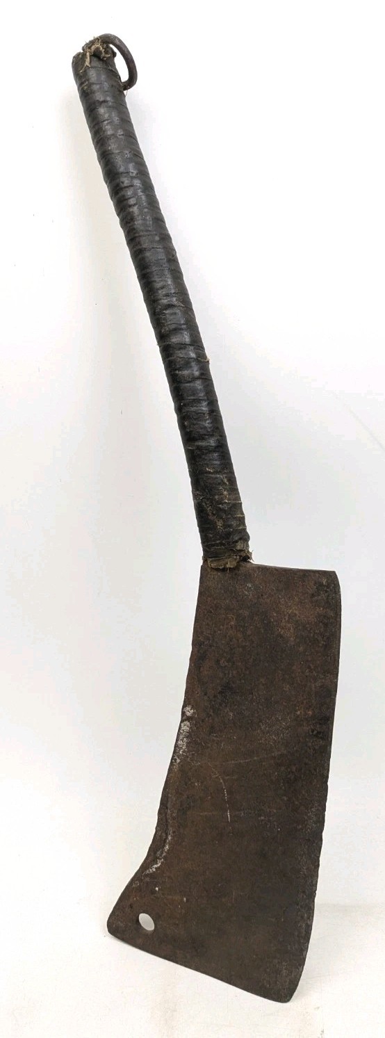 HUGE Antique Hog Splitter Cleaver Meat Butcher 13