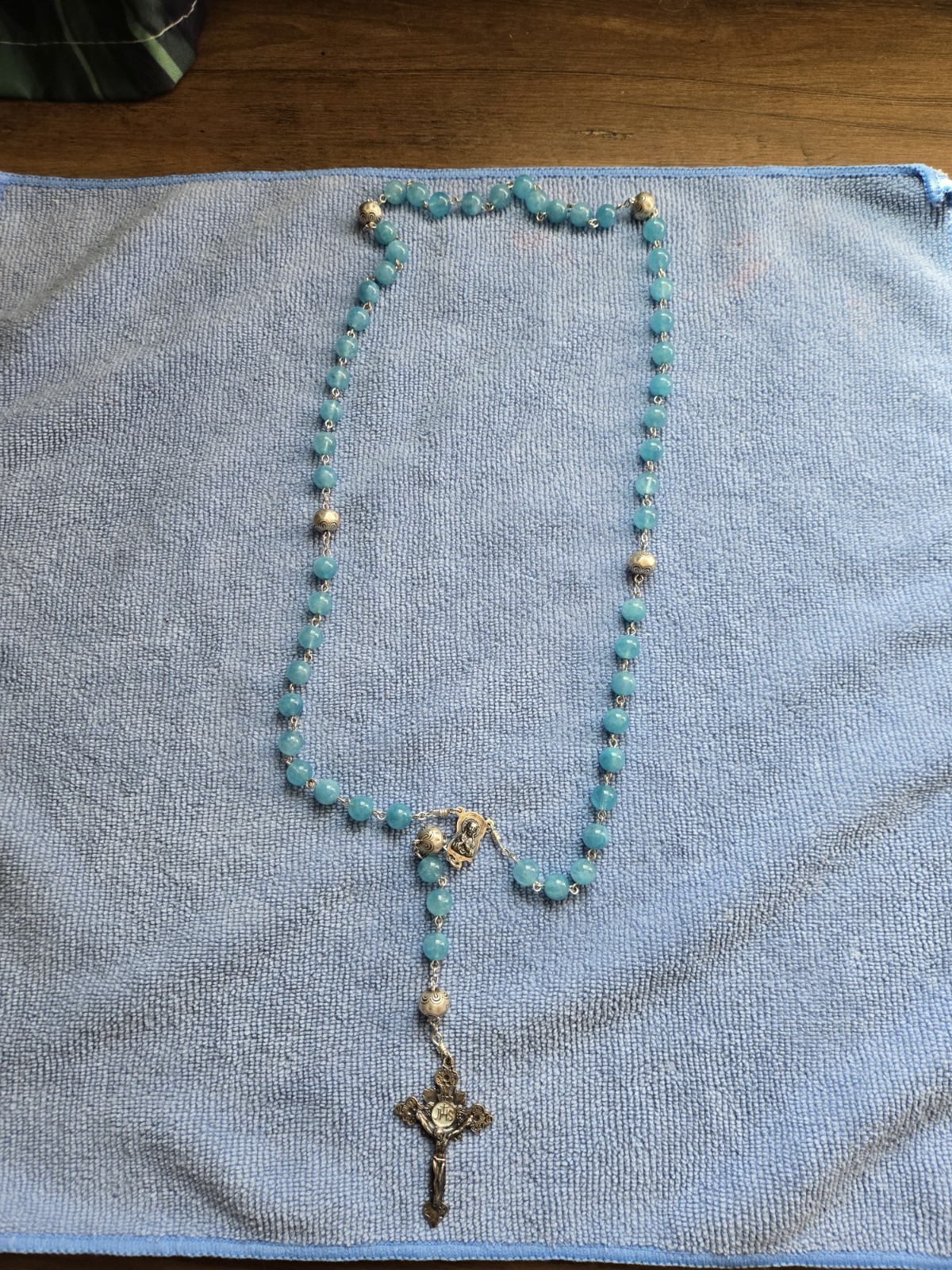 Genuine 925 silver rosary.