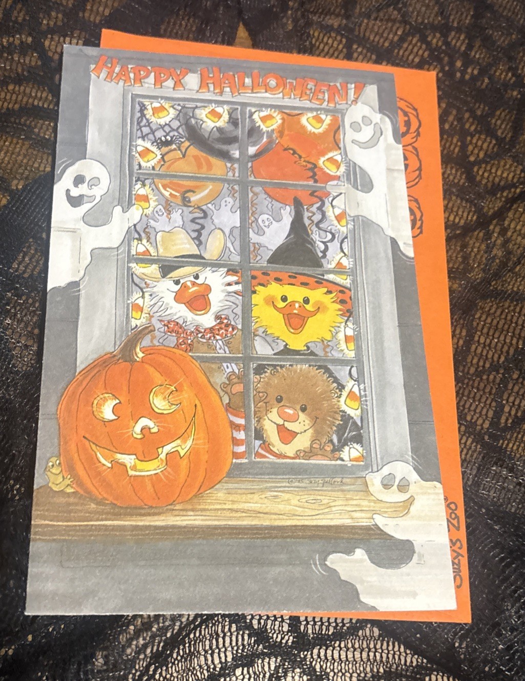 Vintage 1995 Suzy’s Zoo Halloween Greeting Card NOS w/ Envelope