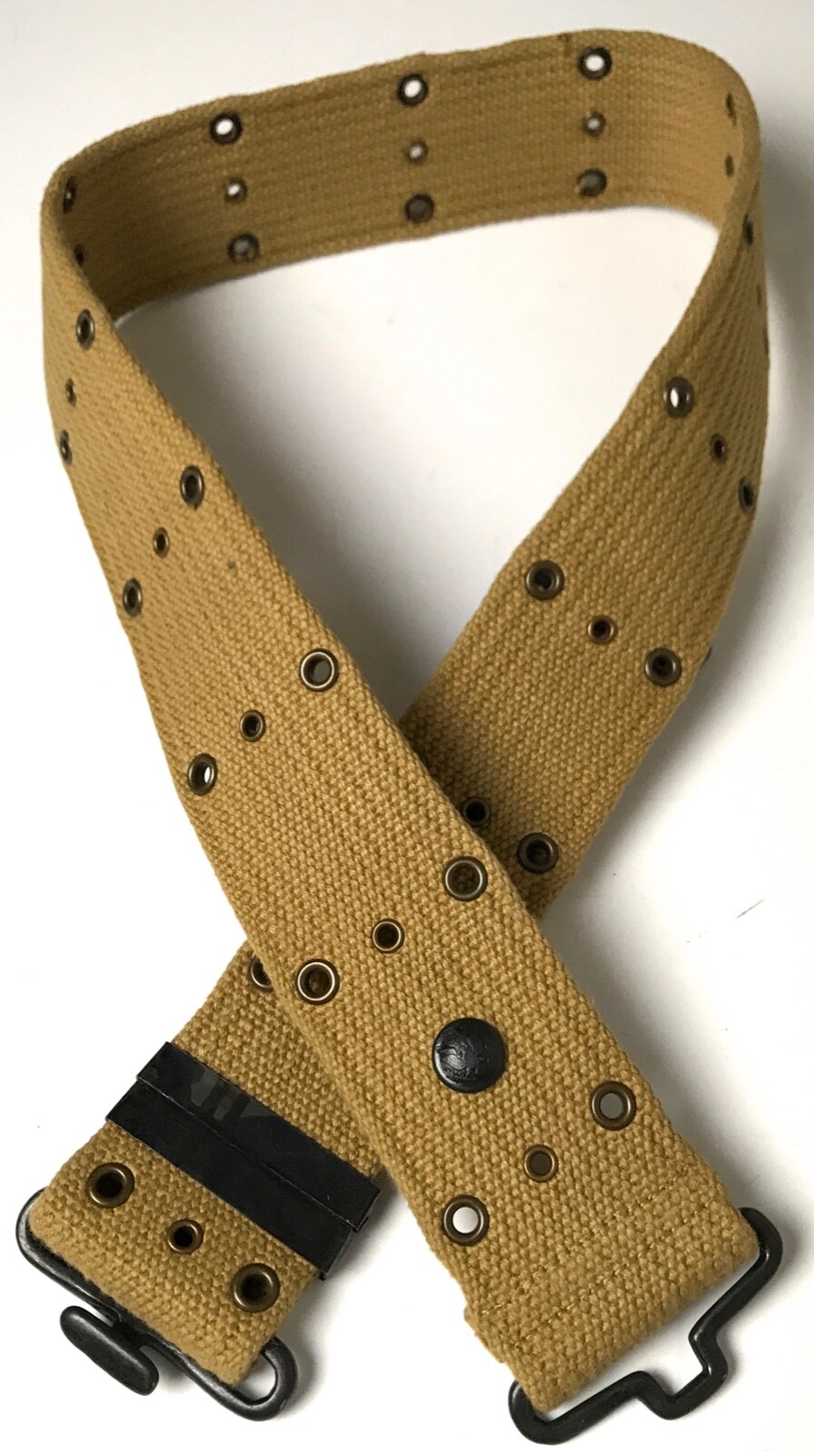 WWI WWII US M1910 .45 AMMO COMBAT FIELD EQUIPMENT PISTOL BELT-EAGLE SNAP, LONG