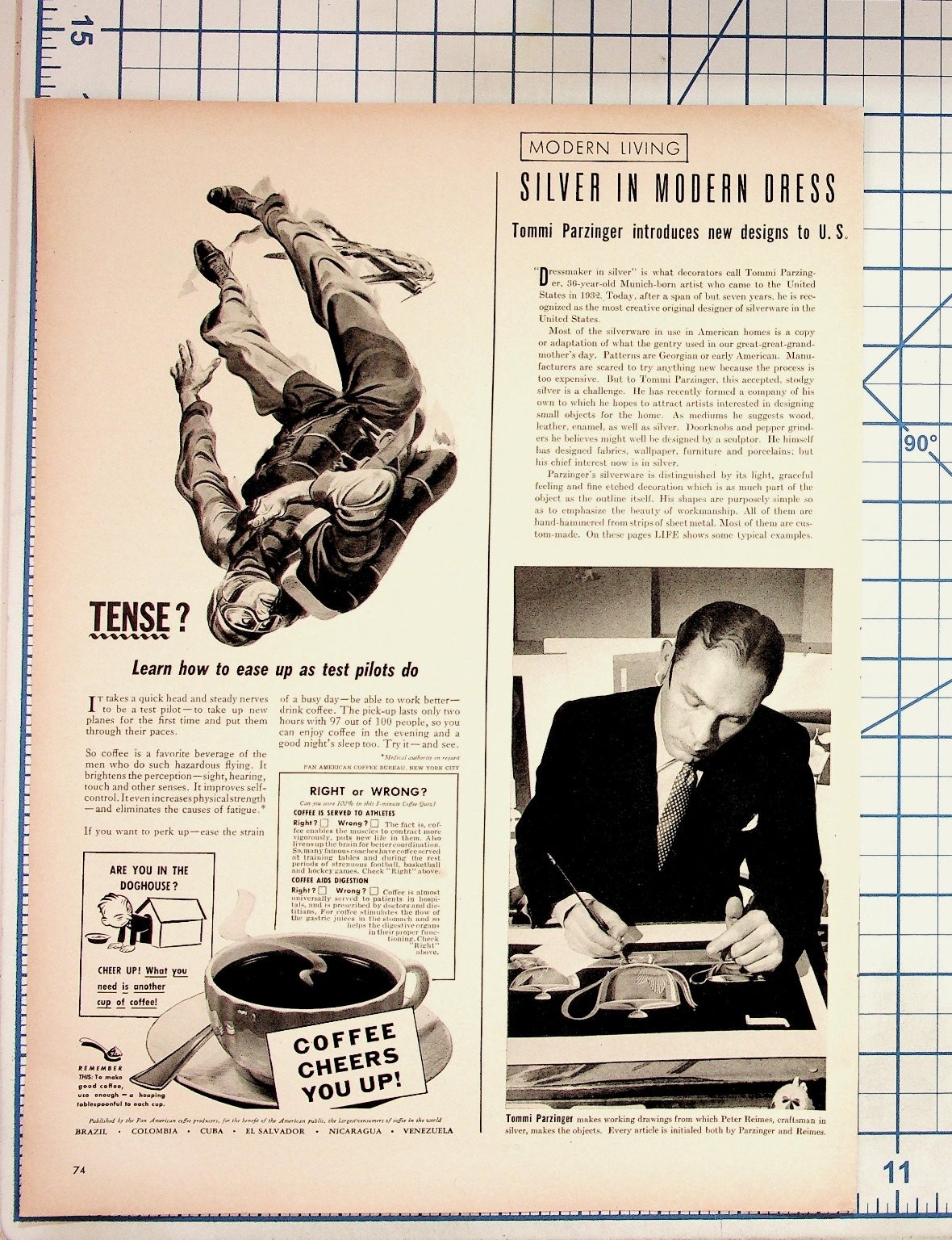 1940s Tommi Parzinger Silver Design Snider's Chili Sauce Brazil Nuts Ads