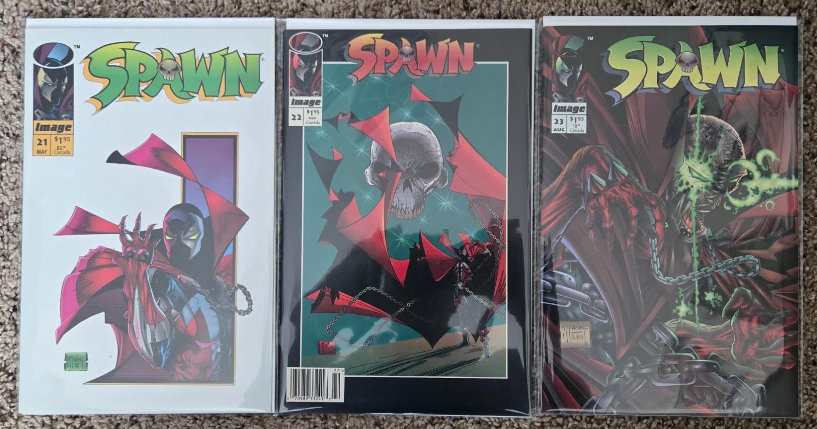 Spawn Issues #21,22,23  Todd McFarlane Image Comics